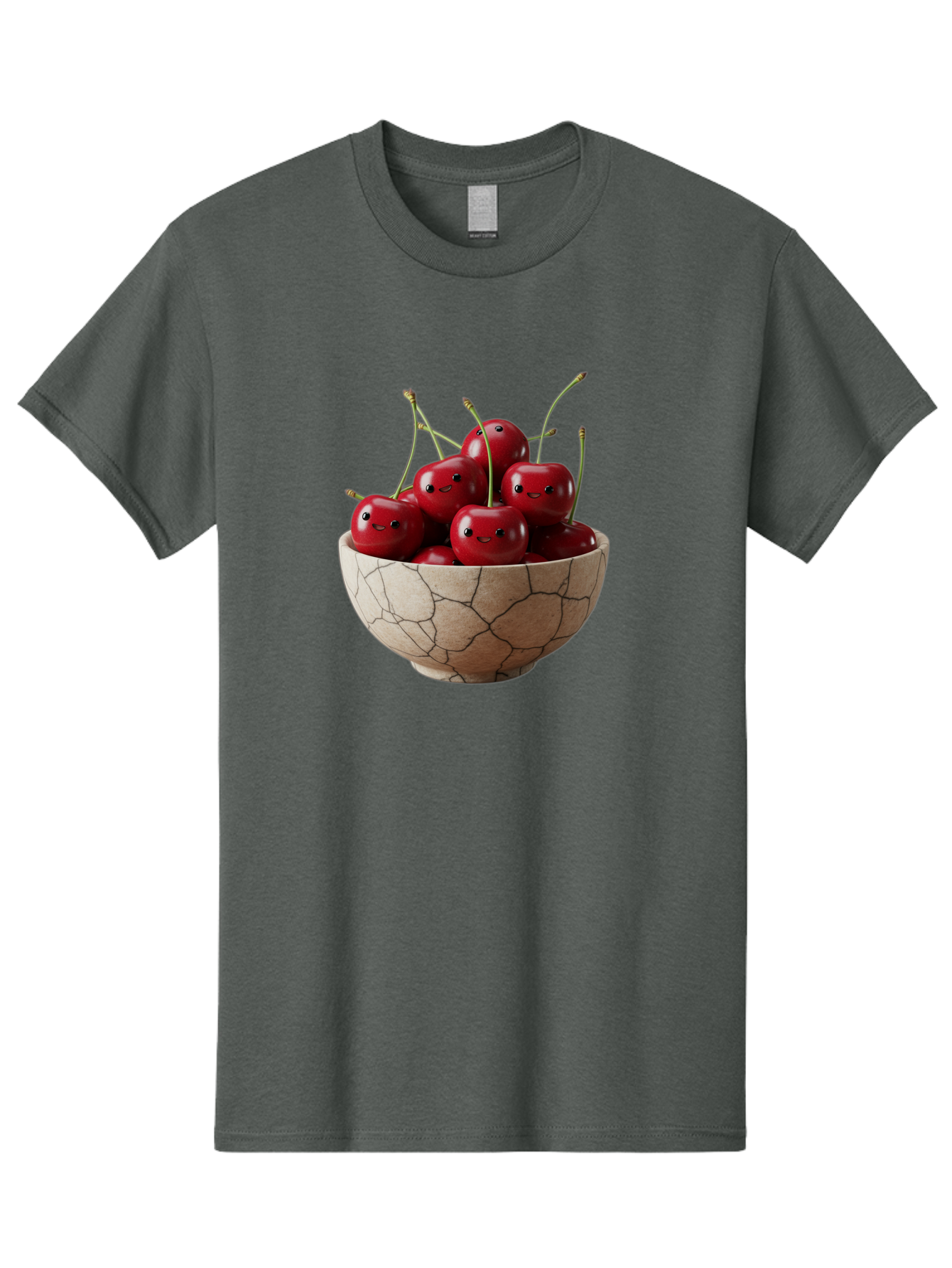 Cherries-In-Bowl-5 Men'S Graphic Tee, 100% Cotton, Comfortable Casual Summer Wear, Machine Washable, Vintage Camera, Old Camera, Antique Camera, Black Camera, Classic Photography, Photography Equipment, Nostalgic Device, Film Camera, Bai695