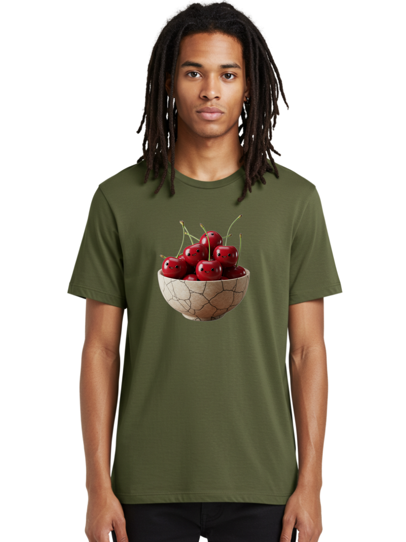Cherries-In-Bowl-5 Men'S Graphic Tee, 100% Cotton, Comfortable Casual Summer Wear, Machine Washable, Vintage Camera, Old Camera, Antique Camera, Black Camera, Classic Photography, Photography Equipment, Nostalgic Device, Film Camera, Bai695