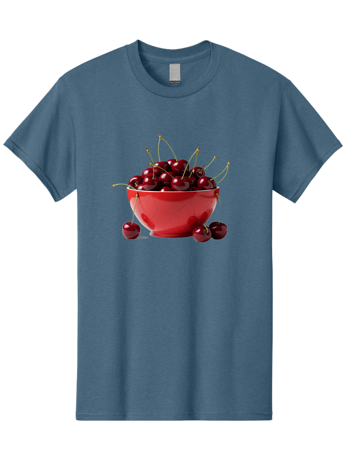 Cherries-In-Bowl-6 Men'S Graphic Tee, 100% Cotton, Comfortable Casual Summer Wear, Machine Washable, Vintage Camera, Old Camera, Antique Camera, Black Camera, Classic Photography, Photography Equipment, Nostalgic Device, Film Camera, Bai696