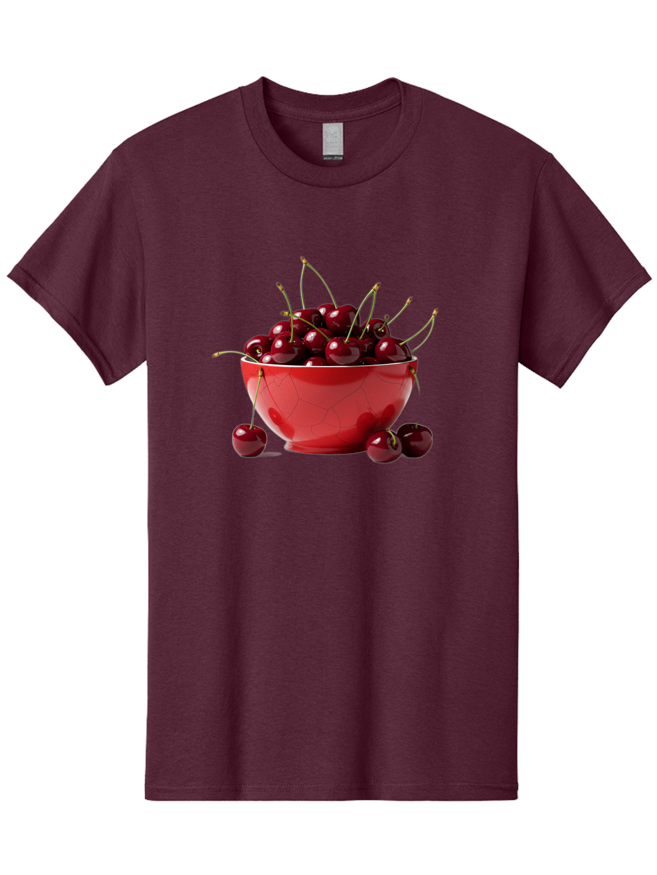 Cherries-In-Bowl-6 Men'S Graphic Tee, 100% Cotton, Comfortable Casual Summer Wear, Machine Washable, Vintage Camera, Old Camera, Antique Camera, Black Camera, Classic Photography, Photography Equipment, Nostalgic Device, Film Camera, Bai696