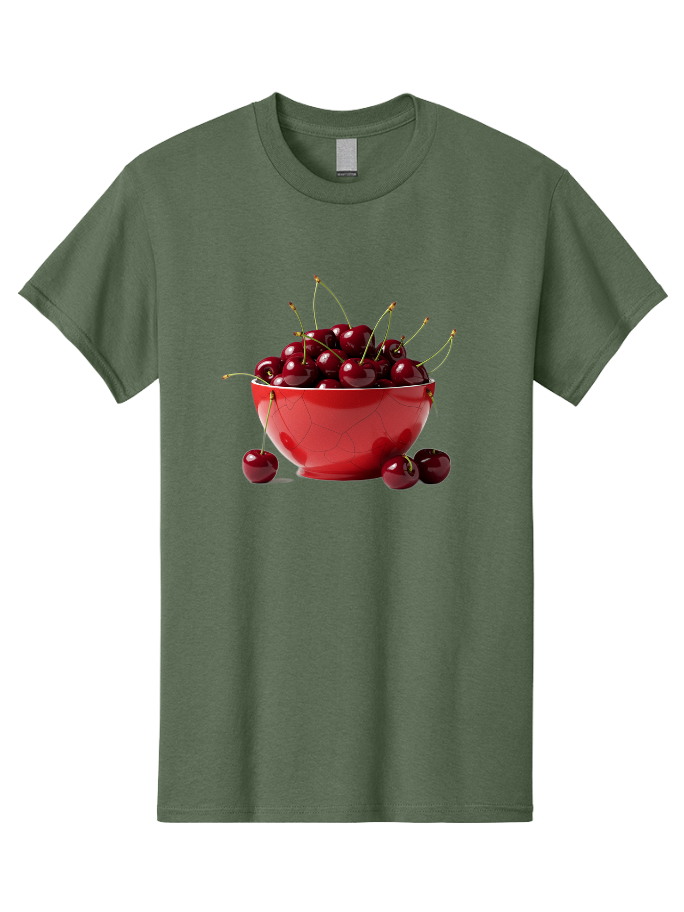 Cherries-In-Bowl-6 Men'S Graphic Tee, 100% Cotton, Comfortable Casual Summer Wear, Machine Washable, Vintage Camera, Old Camera, Antique Camera, Black Camera, Classic Photography, Photography Equipment, Nostalgic Device, Film Camera, Bai696