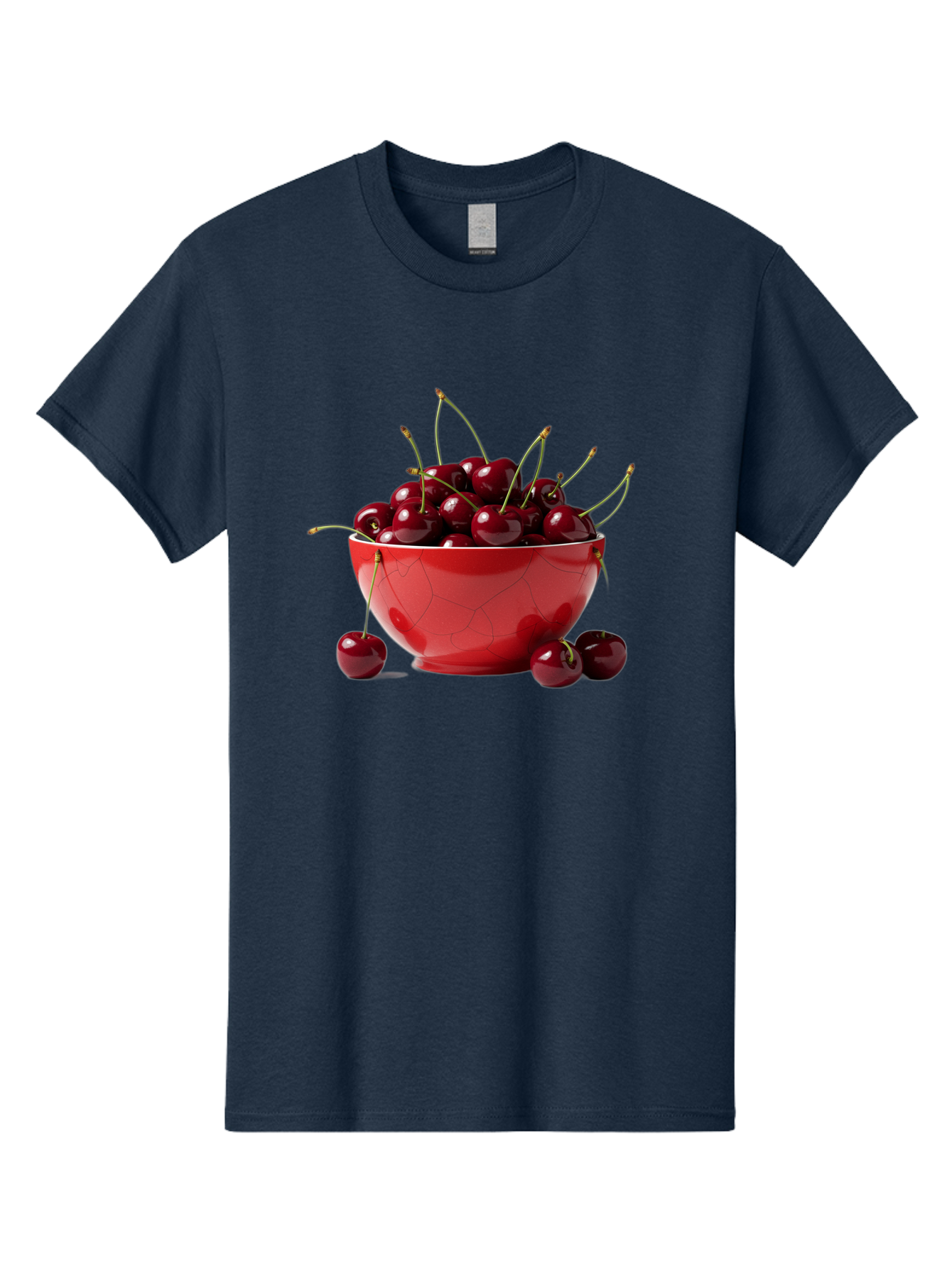 Cherries-In-Bowl-6 Men'S Graphic Tee, 100% Cotton, Comfortable Casual Summer Wear, Machine Washable, Vintage Camera, Old Camera, Antique Camera, Black Camera, Classic Photography, Photography Equipment, Nostalgic Device, Film Camera, Bai696