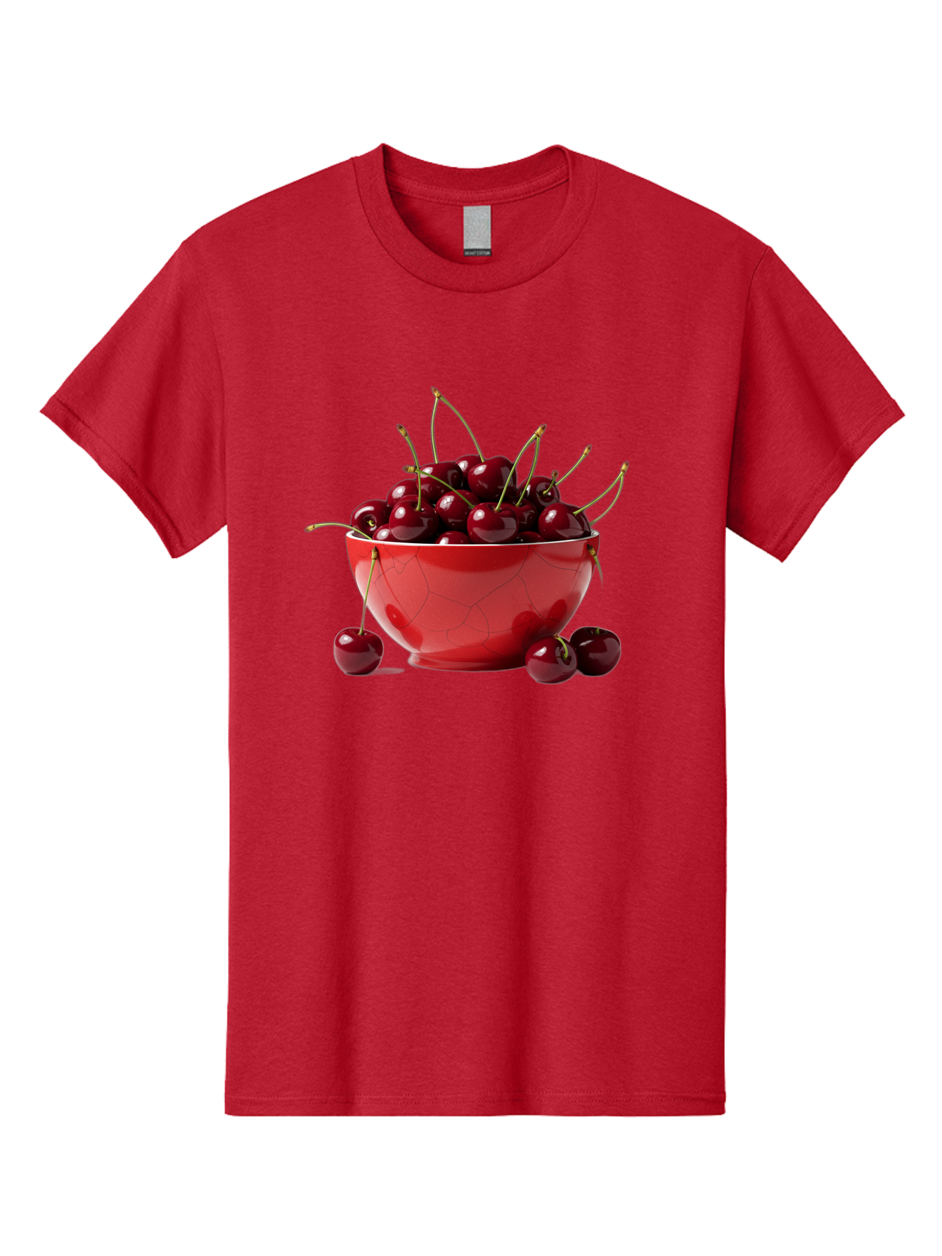 Cherries-In-Bowl-6 Men'S Graphic Tee, 100% Cotton, Comfortable Casual Summer Wear, Machine Washable, Vintage Camera, Old Camera, Antique Camera, Black Camera, Classic Photography, Photography Equipment, Nostalgic Device, Film Camera, Bai696