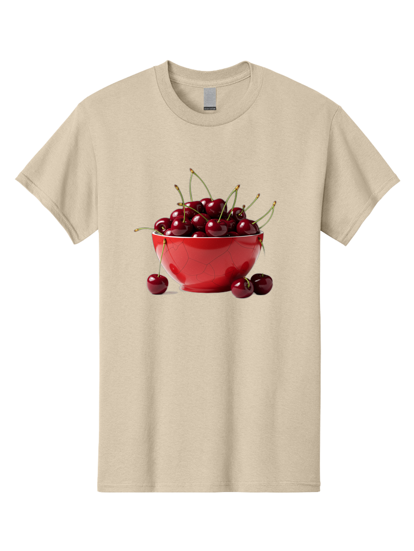 Cherries-In-Bowl-6 Men'S Graphic Tee, 100% Cotton, Comfortable Casual Summer Wear, Machine Washable, Vintage Camera, Old Camera, Antique Camera, Black Camera, Classic Photography, Photography Equipment, Nostalgic Device, Film Camera, Bai696