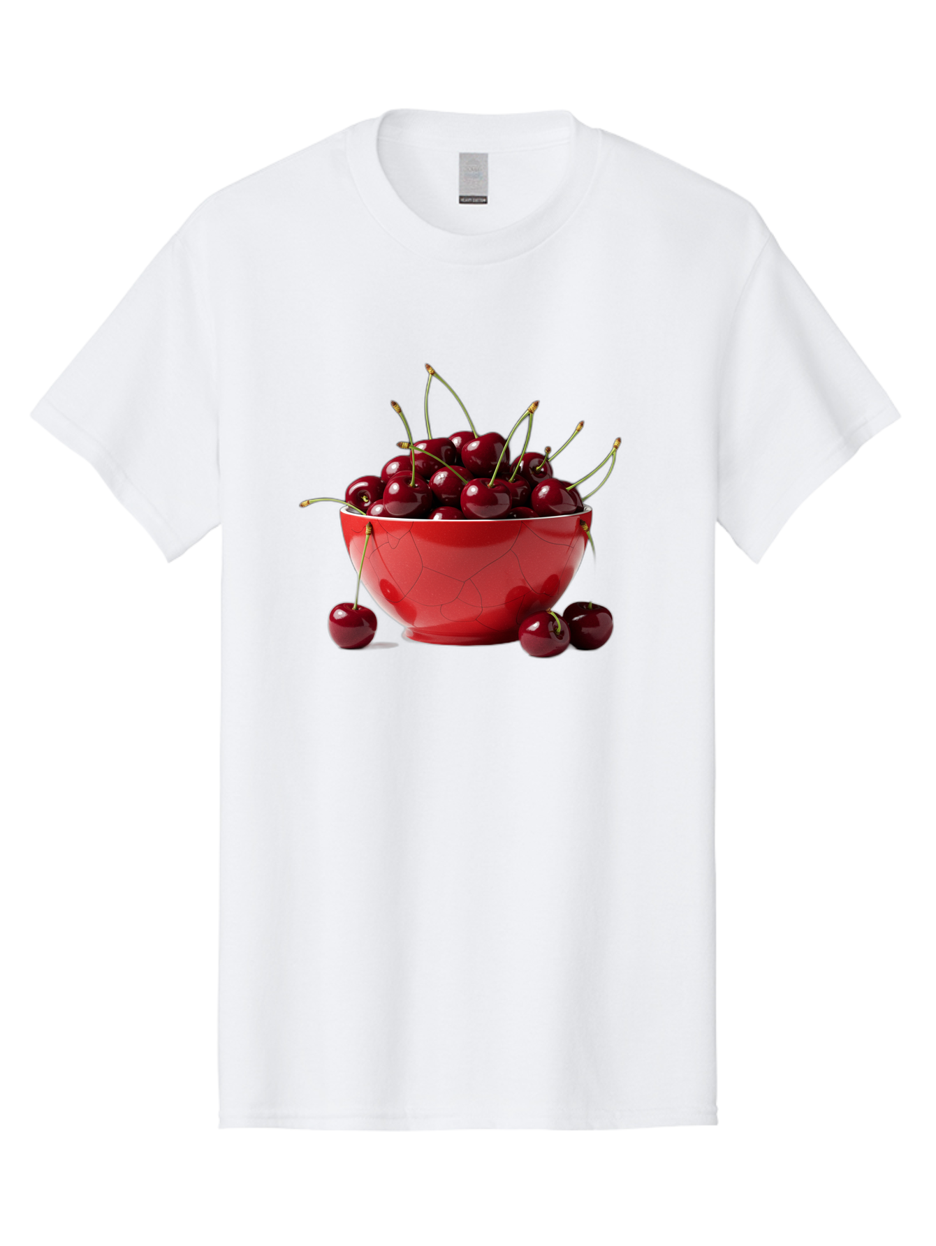 Cherries-In-Bowl-6 Men'S Graphic Tee, 100% Cotton, Comfortable Casual Summer Wear, Machine Washable, Vintage Camera, Old Camera, Antique Camera, Black Camera, Classic Photography, Photography Equipment, Nostalgic Device, Film Camera, Bai696