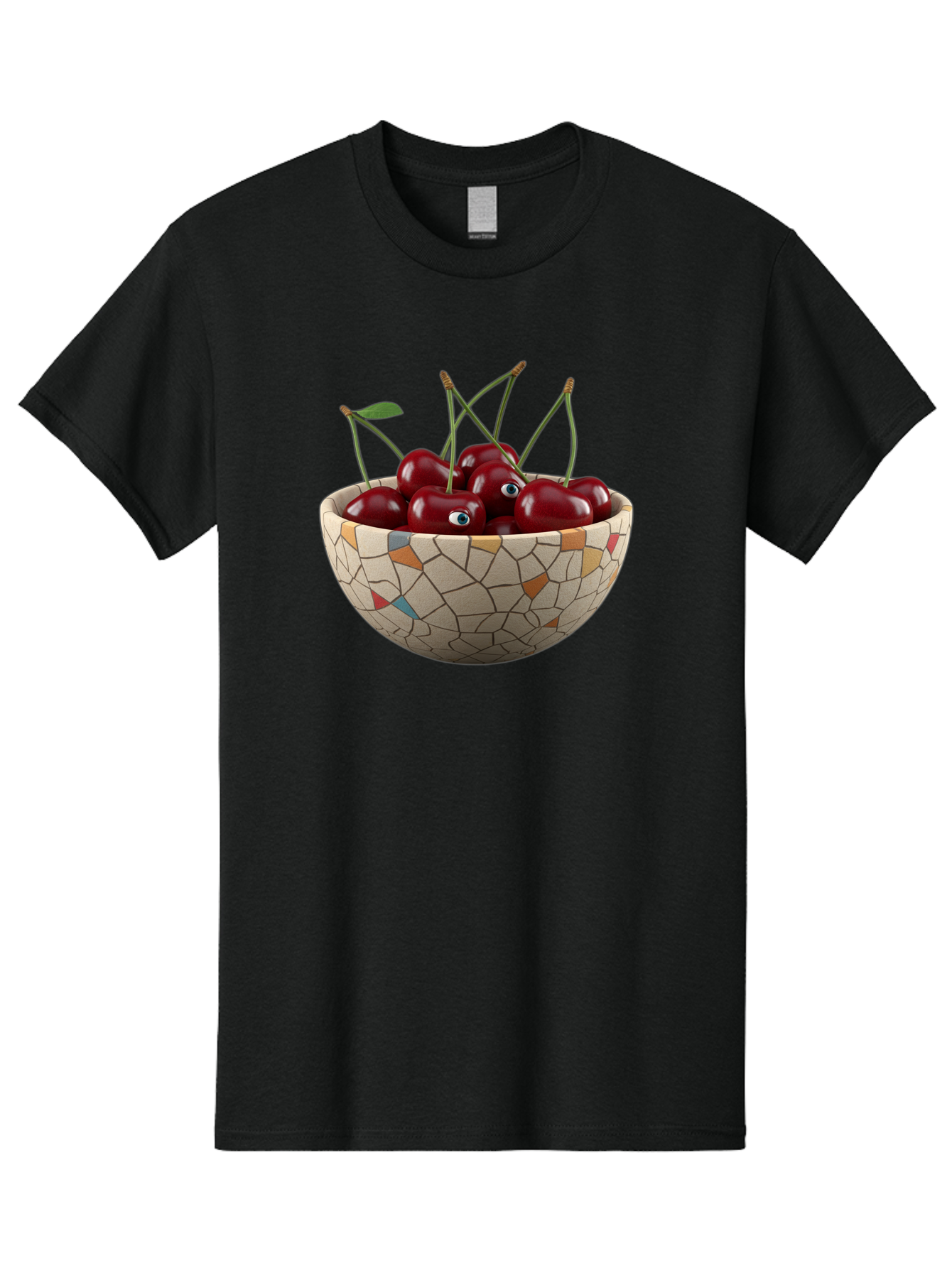 Cherries-In-Bowl-7 Men'S Graphic Tee, 100% Cotton, Comfortable Casual Summer Wear, Machine Washable, Vintage Camera, Old Camera, Antique Camera, Black Camera, Classic Photography, Photography Equipment, Nostalgic Device, Film Camera, Bai697