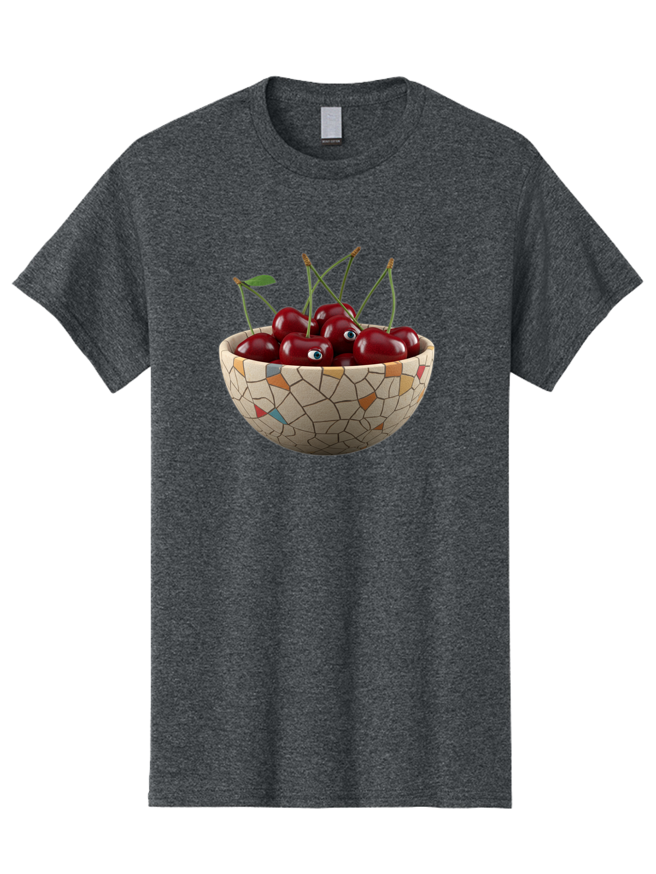 Cherries-In-Bowl-7 Men'S Graphic Tee, 100% Cotton, Comfortable Casual Summer Wear, Machine Washable, Vintage Camera, Old Camera, Antique Camera, Black Camera, Classic Photography, Photography Equipment, Nostalgic Device, Film Camera, Bai697