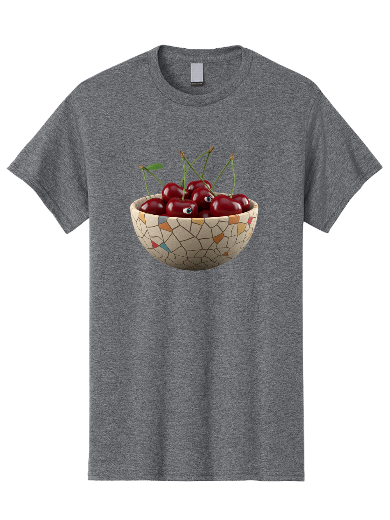 Cherries-In-Bowl-7 Men'S Graphic Tee, 100% Cotton, Comfortable Casual Summer Wear, Machine Washable, Vintage Camera, Old Camera, Antique Camera, Black Camera, Classic Photography, Photography Equipment, Nostalgic Device, Film Camera, Bai697
