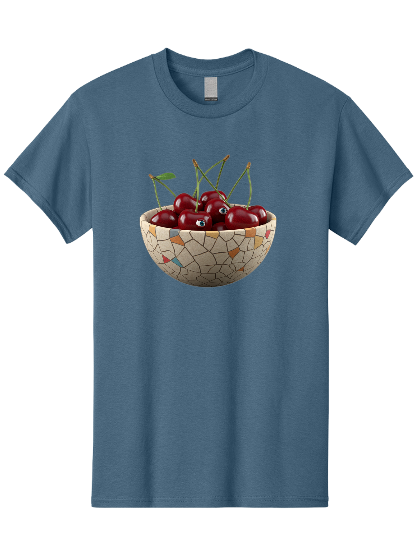 Cherries-In-Bowl-7 Men'S Graphic Tee, 100% Cotton, Comfortable Casual Summer Wear, Machine Washable, Vintage Camera, Old Camera, Antique Camera, Black Camera, Classic Photography, Photography Equipment, Nostalgic Device, Film Camera, Bai697