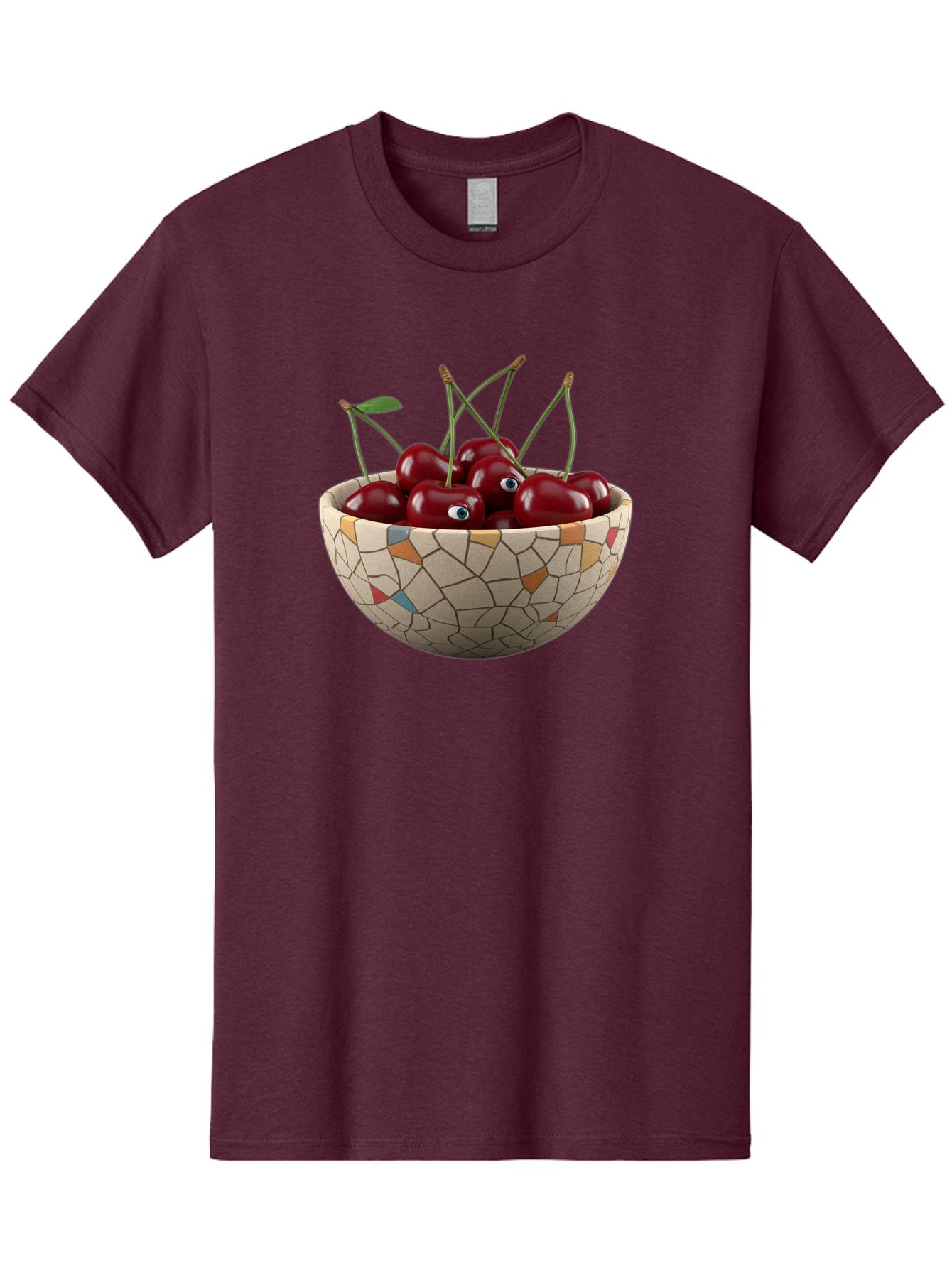Cherries-In-Bowl-7 Men'S Graphic Tee, 100% Cotton, Comfortable Casual Summer Wear, Machine Washable, Vintage Camera, Old Camera, Antique Camera, Black Camera, Classic Photography, Photography Equipment, Nostalgic Device, Film Camera, Bai697