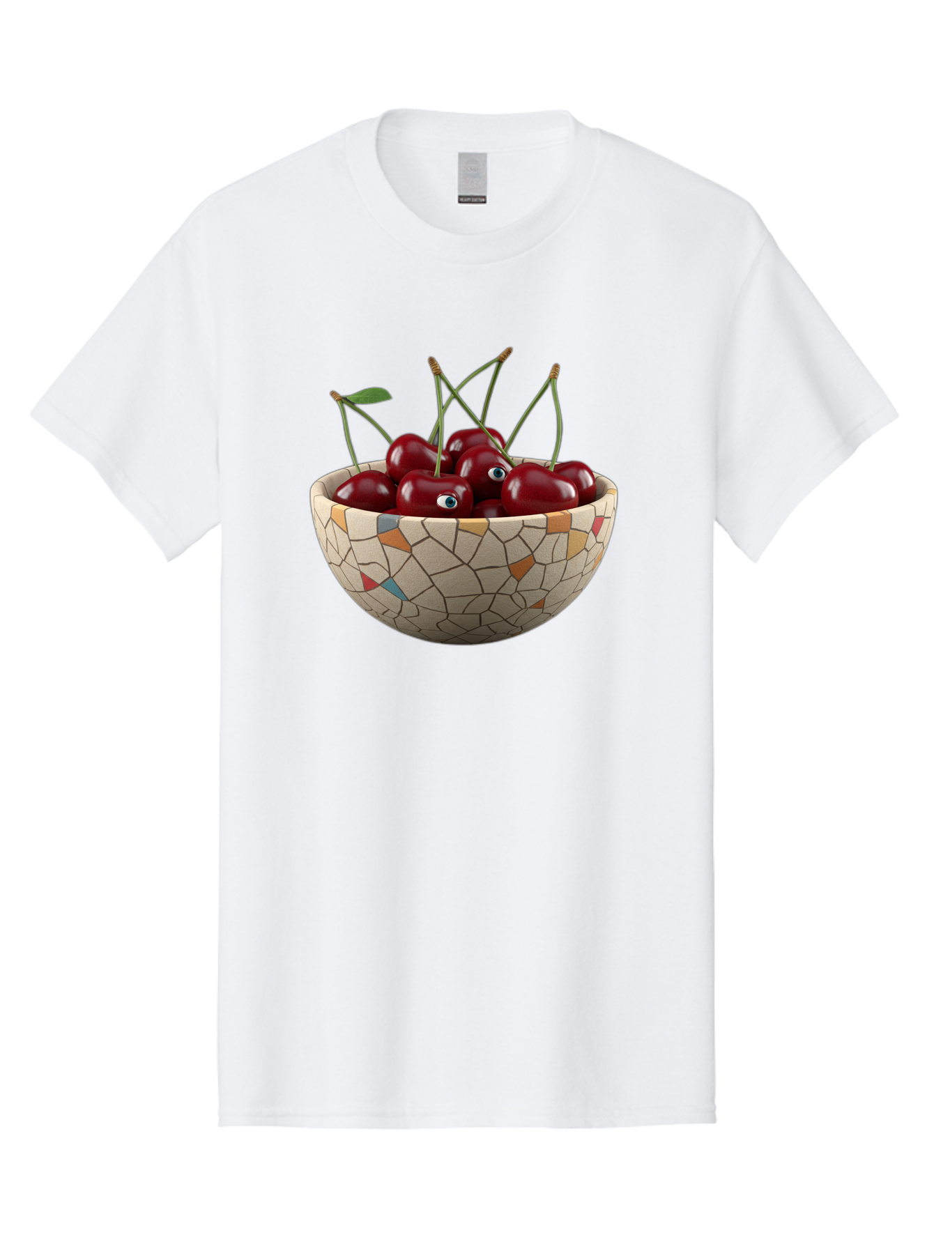 Cherries-In-Bowl-7 Men'S Graphic Tee, 100% Cotton, Comfortable Casual Summer Wear, Machine Washable, Vintage Camera, Old Camera, Antique Camera, Black Camera, Classic Photography, Photography Equipment, Nostalgic Device, Film Camera, Bai697