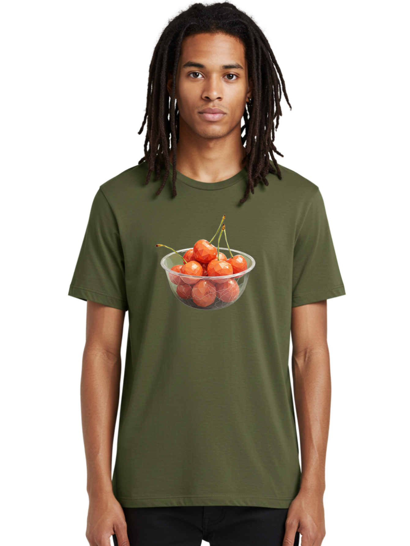 Cherries-In-Bowl-9 Men'S Graphic Tee, 100% Cotton, Comfortable Casual Summer Wear, Machine Washable, Vintage Camera, Old Camera, Antique Camera, Black Camera, Classic Photography, Photography Equipment, Nostalgic Device, Film Camera, Bai699