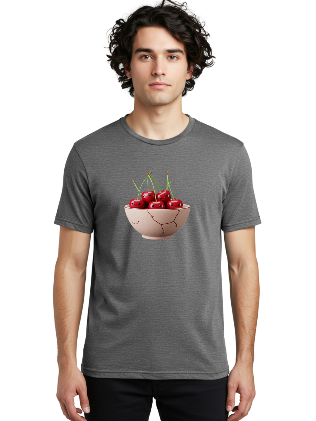 Cherries-In-Broken-Bowl Men'S Graphic Tee, 100% Cotton, Comfortable Casual Summer Wear, Machine Washable, Vintage Camera, Old Camera, Antique Camera, Black Camera, Classic Photography, Photography Equipment, Nostalgic Device, Film Camera, Bai701