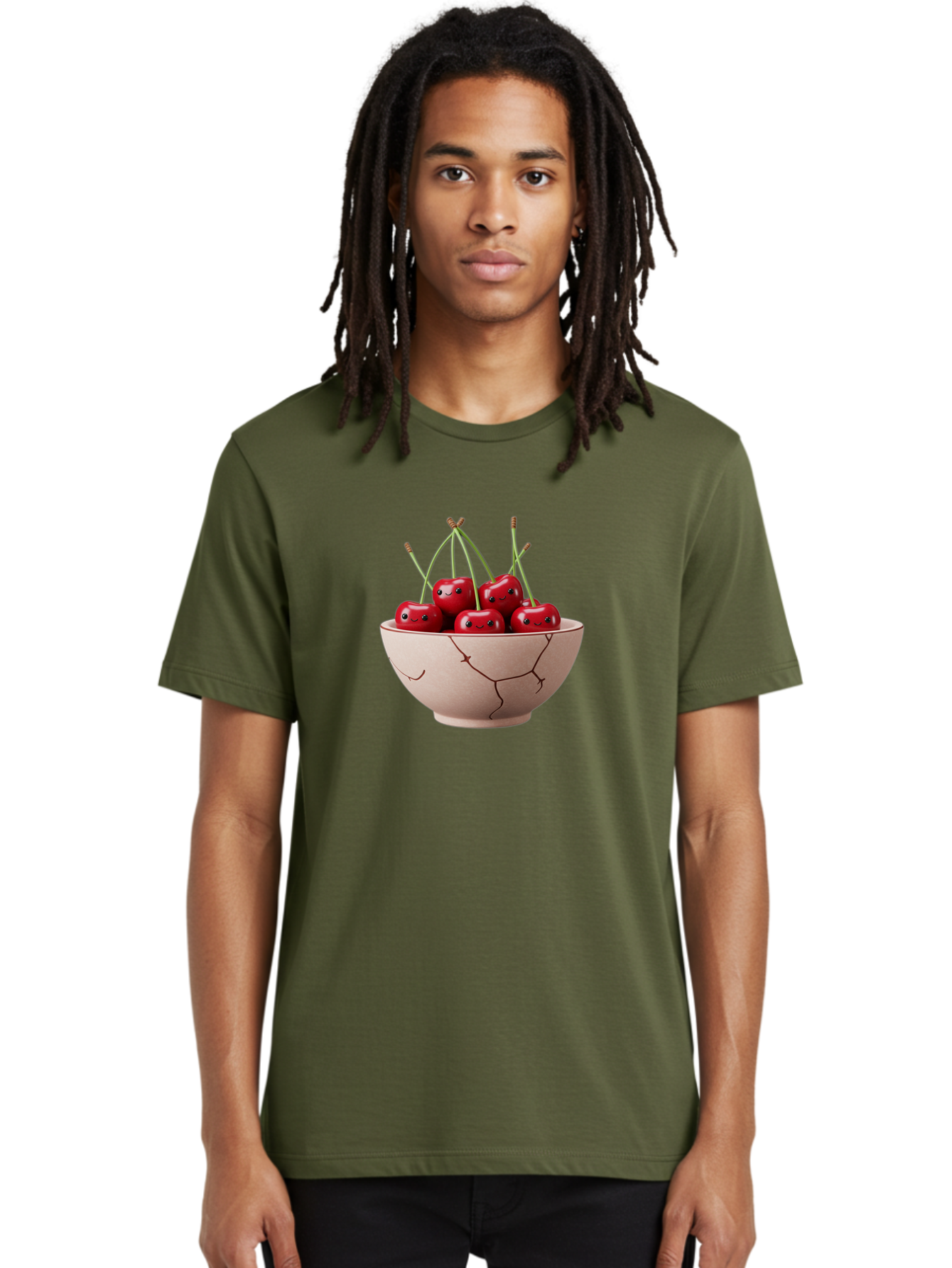 Cherries-In-Broken-Bowl Men'S Graphic Tee, 100% Cotton, Comfortable Casual Summer Wear, Machine Washable, Vintage Camera, Old Camera, Antique Camera, Black Camera, Classic Photography, Photography Equipment, Nostalgic Device, Film Camera, Bai701