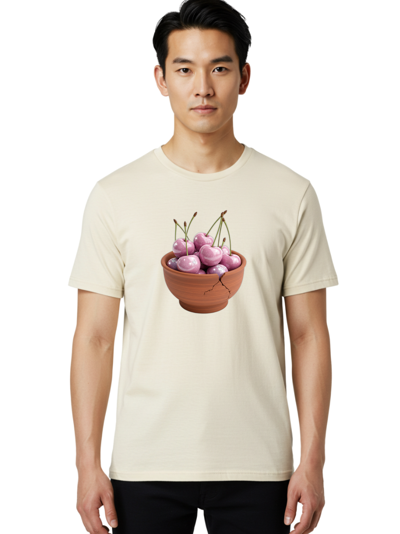 Cherries-In-Clay-Pot Men'S Graphic Tee, 100% Cotton, Comfortable Casual Summer Wear, Machine Washable, Vintage Camera, Old Camera, Antique Camera, Black Camera, Classic Photography, Photography Equipment, Nostalgic Device, Film Camera, Bai702