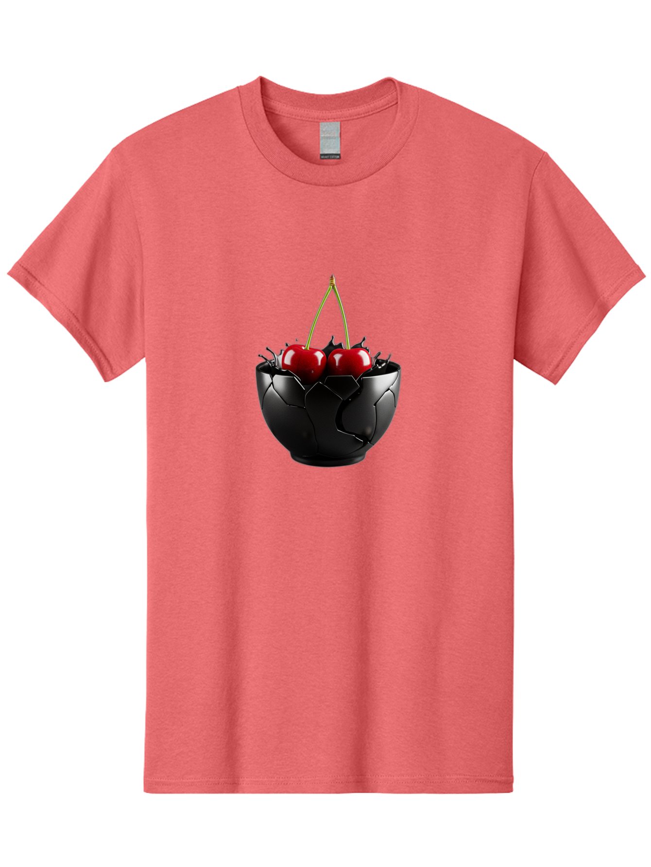 Cherries-In-Eggshell-Bowl Men'S Graphic Tee, 100% Cotton, Comfortable Casual Summer Wear, Machine Washable, Vintage Camera, Old Camera, Antique Camera, Black Camera, Classic Photography, Photography Equipment, Nostalgic Device, Film Camera, Bai705