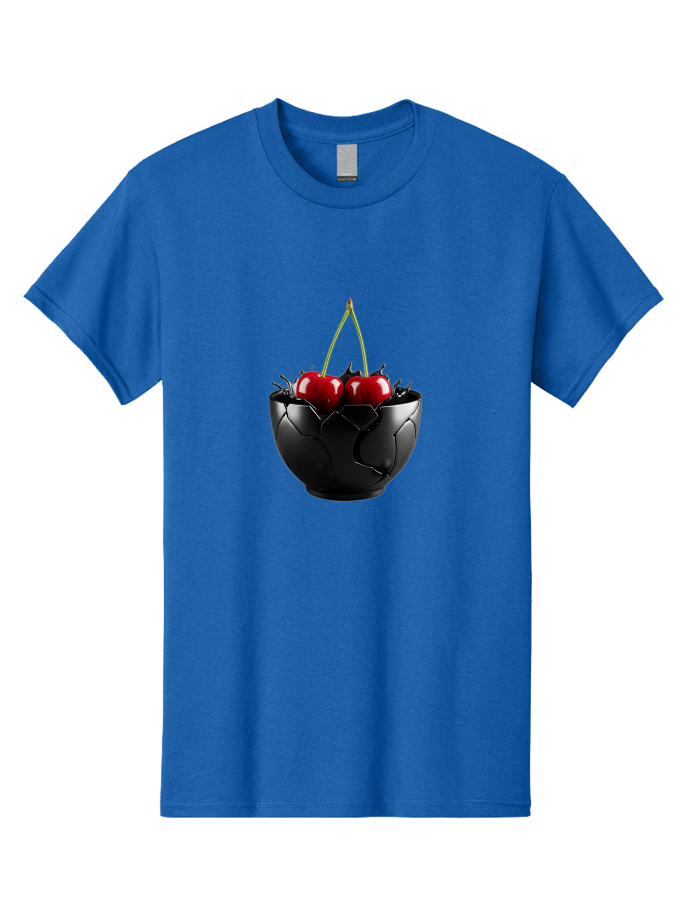 Cherries-In-Eggshell-Bowl Men'S Graphic Tee, 100% Cotton, Comfortable Casual Summer Wear, Machine Washable, Vintage Camera, Old Camera, Antique Camera, Black Camera, Classic Photography, Photography Equipment, Nostalgic Device, Film Camera, Bai705