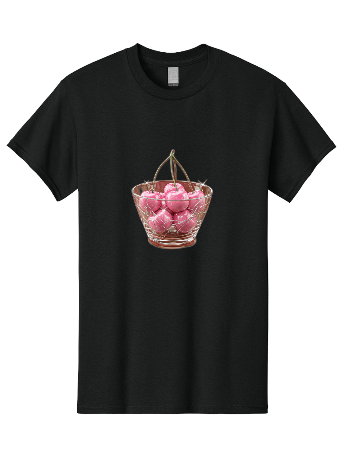 Cherries-In-Glass-Basket Men'S Graphic Tee, 100% Cotton, Comfortable Casual Summer Wear, Machine Washable, Vintage Camera, Old Camera, Antique Camera, Black Camera, Classic Photography, Photography Equipment, Nostalgic Device, Film Camera, Bai706