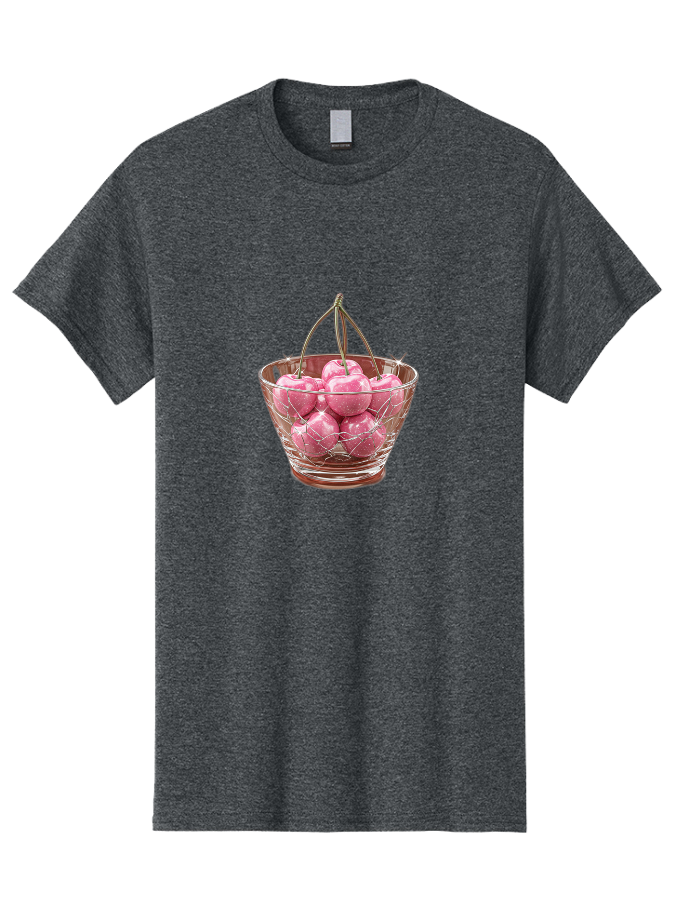 Cherries-In-Glass-Basket Men'S Graphic Tee, 100% Cotton, Comfortable Casual Summer Wear, Machine Washable, Vintage Camera, Old Camera, Antique Camera, Black Camera, Classic Photography, Photography Equipment, Nostalgic Device, Film Camera, Bai706