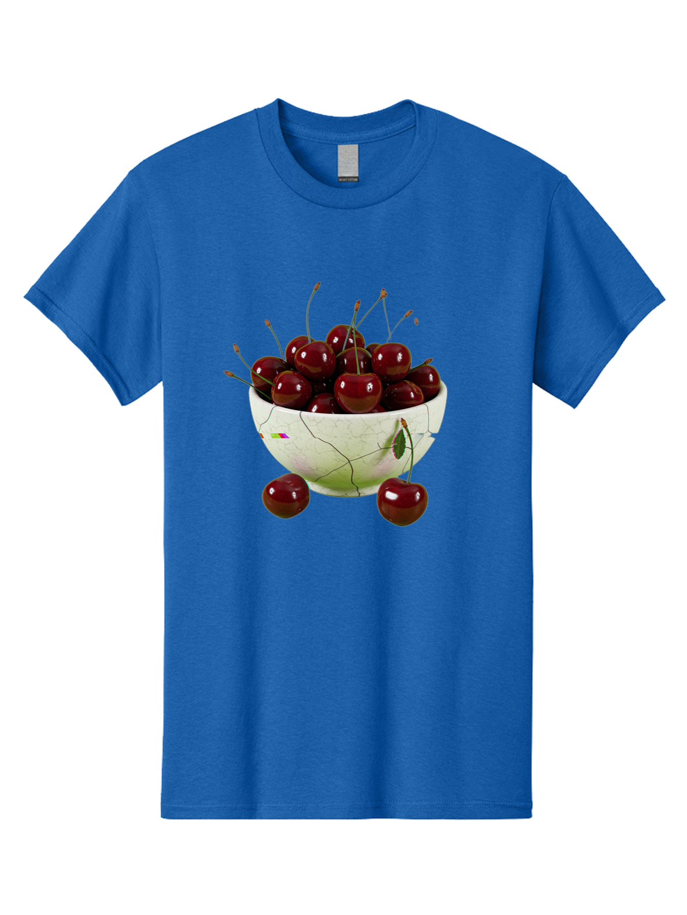 Cherries-In-Kintsugi-Bowl-1 Men'S Graphic Tee, 100% Cotton, Comfortable Casual Summer Wear, Machine Washable, Vintage Camera, Old Camera, Antique Camera, Black Camera, Classic Photography, Photography Equipment, Nostalgic Device, Film Camera, Bai707