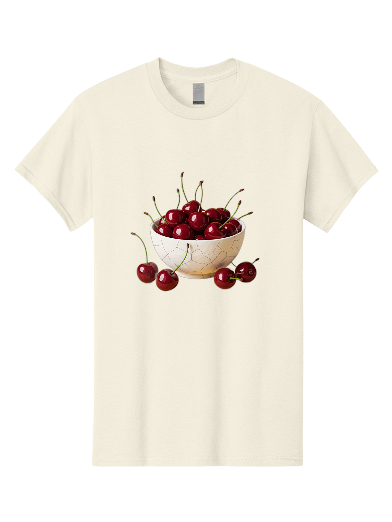 Cherries-In-Kintsugi-Bowl-2 Men'S Graphic Tee, 100% Cotton, Comfortable Casual Summer Wear, Machine Washable, Vintage Camera, Old Camera, Antique Camera, Black Camera, Classic Photography, Photography Equipment, Nostalgic Device, Film Camera, Bai708