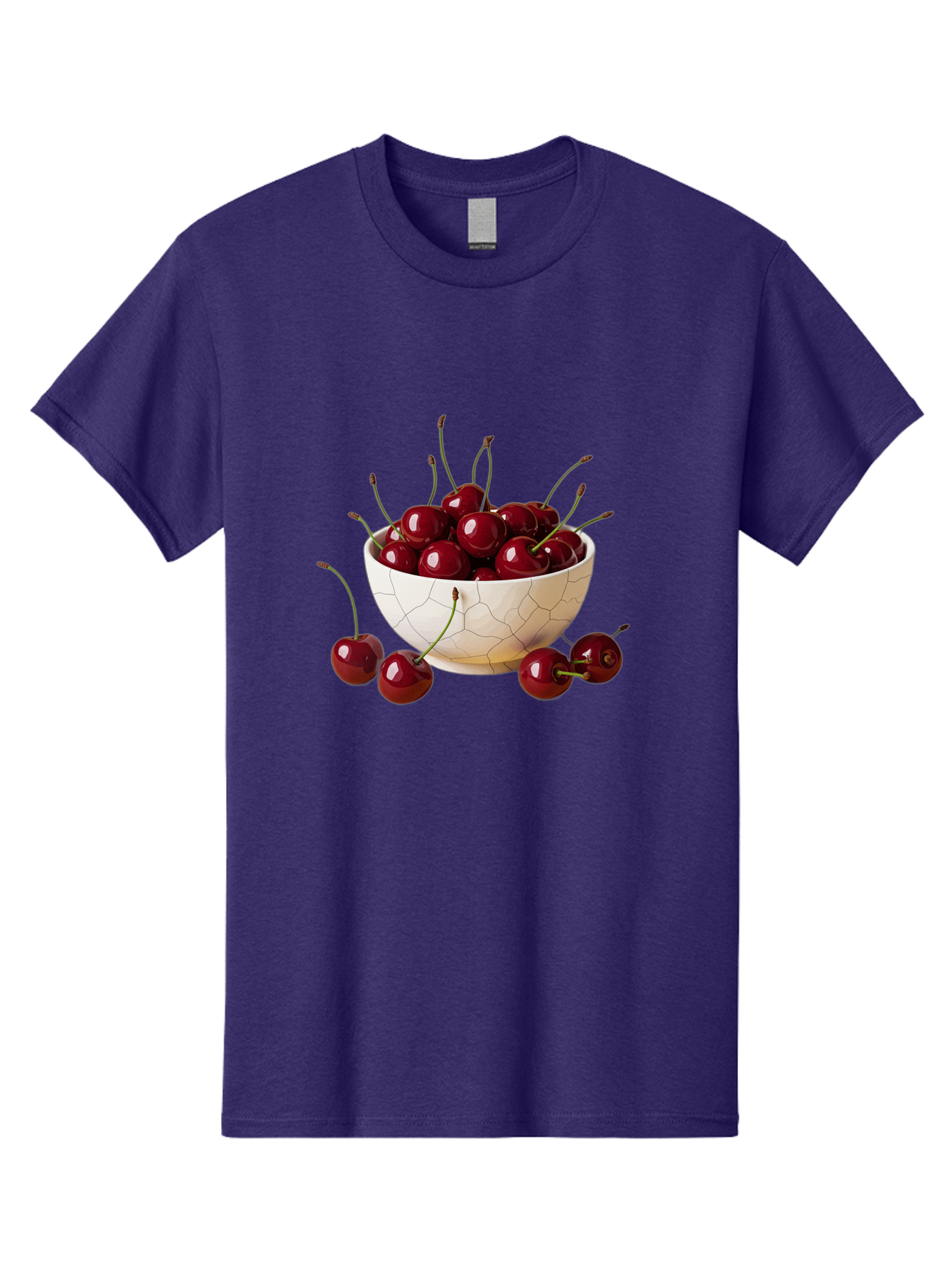 Cherries-In-Kintsugi-Bowl-2 Men'S Graphic Tee, 100% Cotton, Comfortable Casual Summer Wear, Machine Washable, Vintage Camera, Old Camera, Antique Camera, Black Camera, Classic Photography, Photography Equipment, Nostalgic Device, Film Camera, Bai708