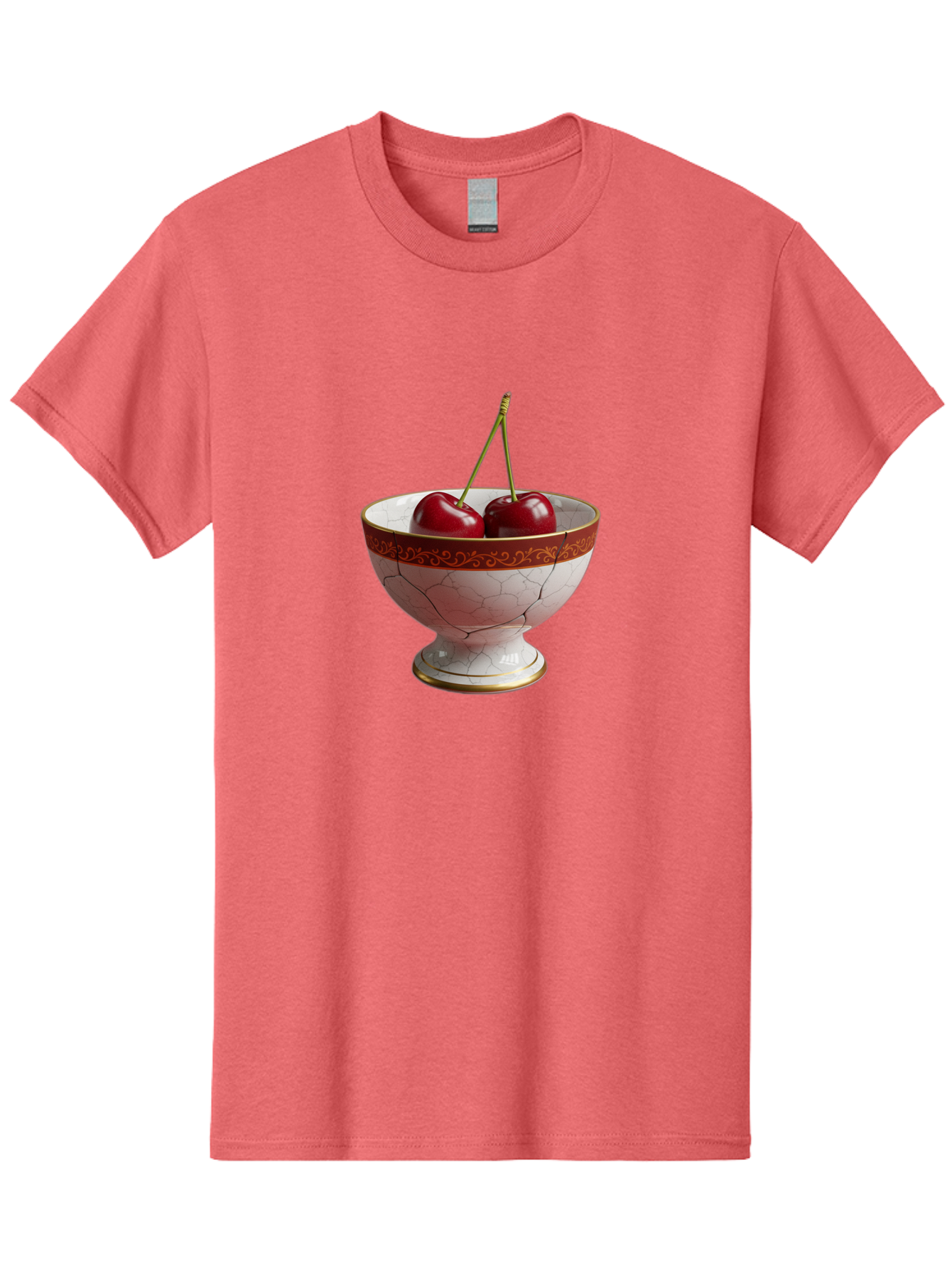 Cherries-In-Kintsugi-Bowl Men'S Graphic Tee, 100% Cotton, Comfortable Casual Summer Wear, Machine Washable, Vintage Camera, Old Camera, Antique Camera, Black Camera, Classic Photography, Photography Equipment, Nostalgic Device, Film Camera, Bai709