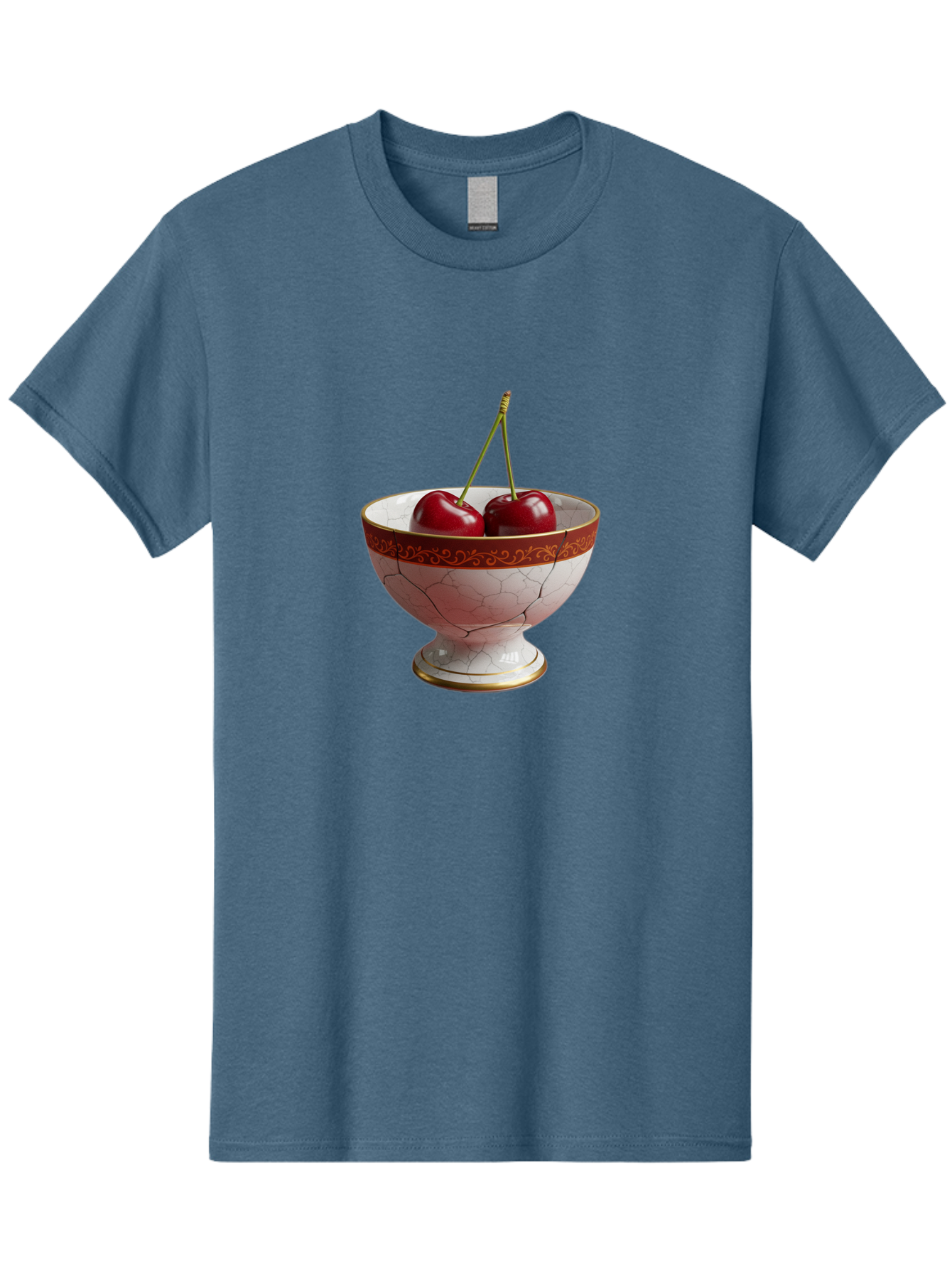 Cherries-In-Kintsugi-Bowl Men'S Graphic Tee, 100% Cotton, Comfortable Casual Summer Wear, Machine Washable, Vintage Camera, Old Camera, Antique Camera, Black Camera, Classic Photography, Photography Equipment, Nostalgic Device, Film Camera, Bai709