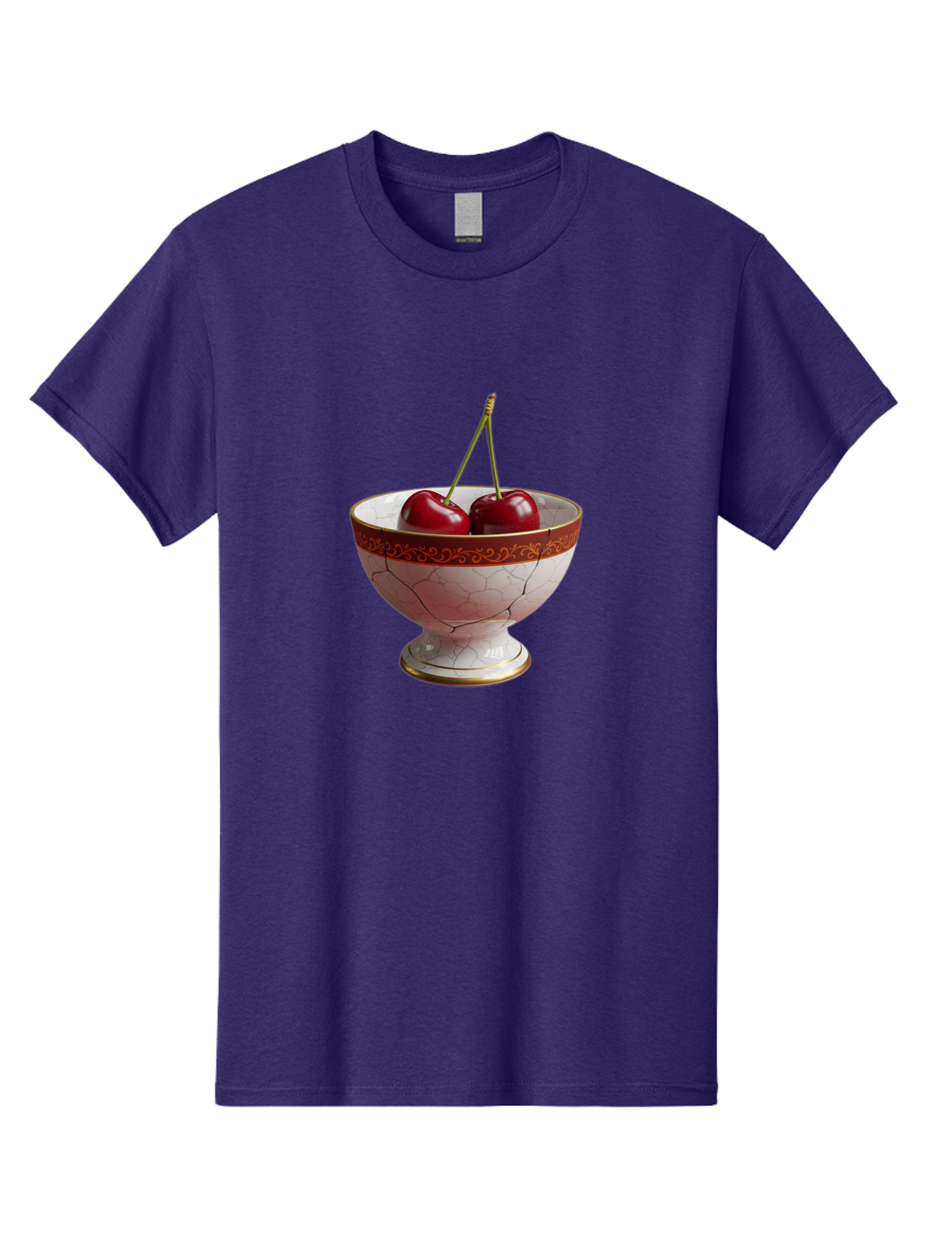 Cherries-In-Kintsugi-Bowl Men'S Graphic Tee, 100% Cotton, Comfortable Casual Summer Wear, Machine Washable, Vintage Camera, Old Camera, Antique Camera, Black Camera, Classic Photography, Photography Equipment, Nostalgic Device, Film Camera, Bai709