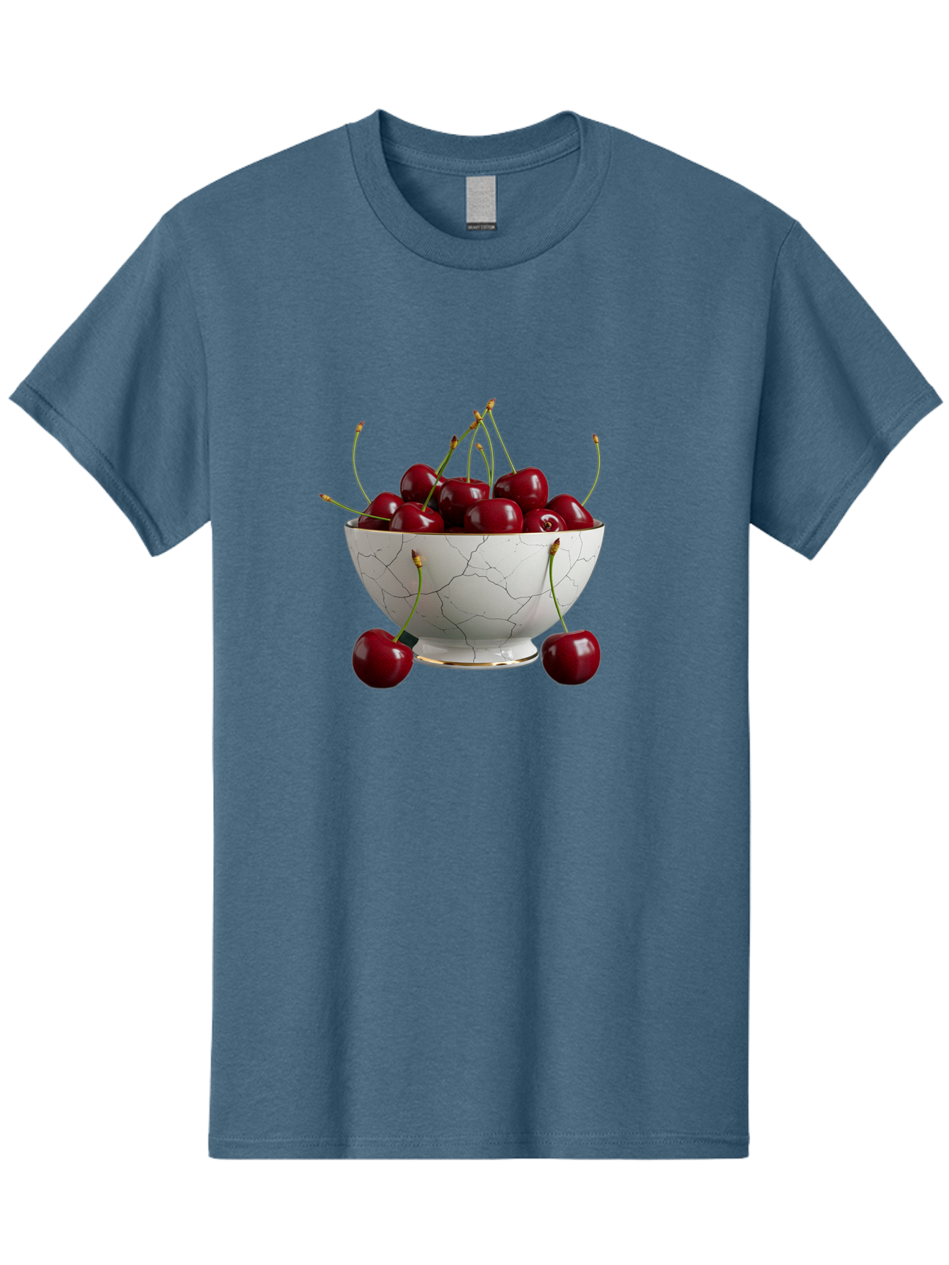 Cherries-In-Marble-Bowl Men'S Graphic Tee, 100% Cotton, Comfortable Casual Summer Wear, Machine Washable, Vintage Camera, Old Camera, Antique Camera, Black Camera, Classic Photography, Photography Equipment, Nostalgic Device, Film Camera, Bai710