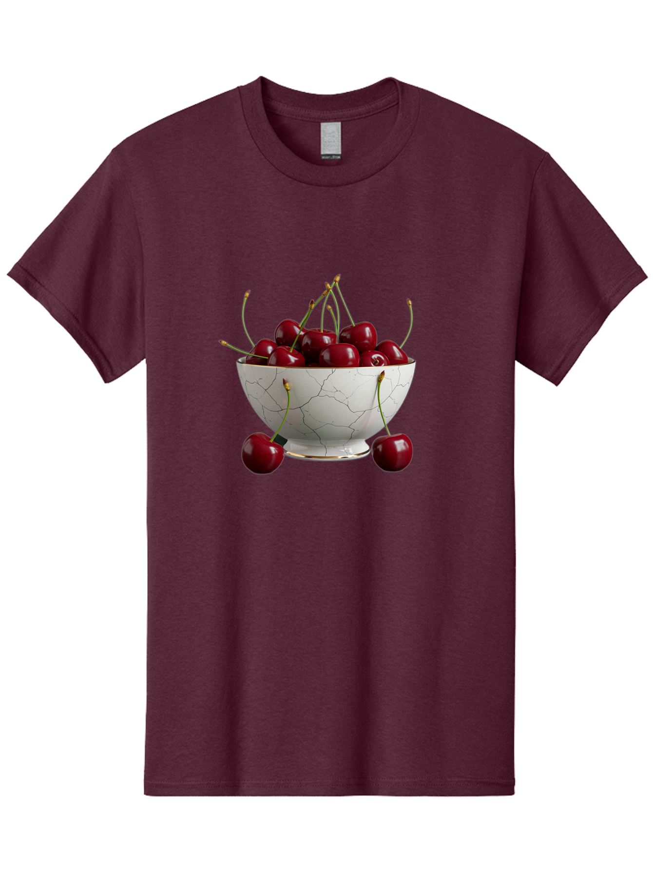 Cherries-In-Marble-Bowl Men'S Graphic Tee, 100% Cotton, Comfortable Casual Summer Wear, Machine Washable, Vintage Camera, Old Camera, Antique Camera, Black Camera, Classic Photography, Photography Equipment, Nostalgic Device, Film Camera, Bai710