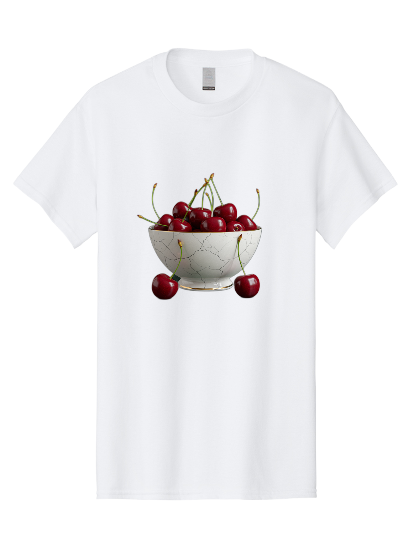 Cherries-In-Marble-Bowl Men'S Graphic Tee, 100% Cotton, Comfortable Casual Summer Wear, Machine Washable, Vintage Camera, Old Camera, Antique Camera, Black Camera, Classic Photography, Photography Equipment, Nostalgic Device, Film Camera, Bai710