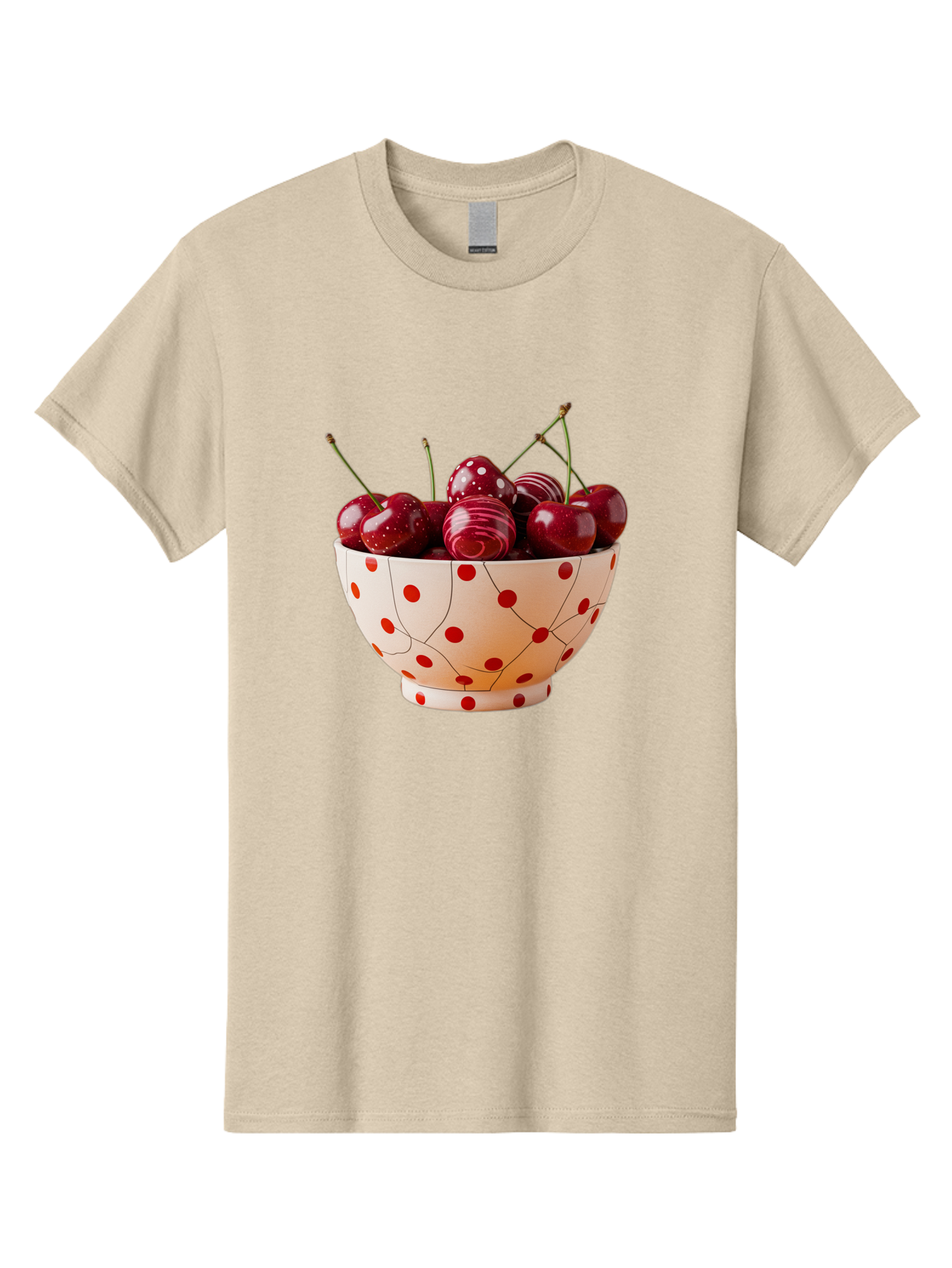 Cherries-In-White-Bowl-With-Red-Polka-Dots Men'S Graphic Tee, 100% Cotton, Comfortable Casual Summer Wear, Machine Washable, Vintage Camera, Old Camera, Antique Camera, Black Camera, Classic Photography, Photography Equipment, Bai711