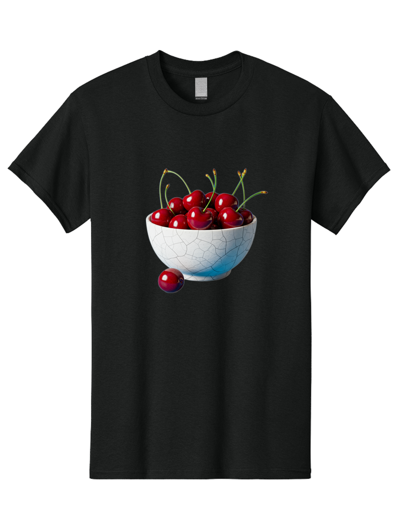 Cherries-In-White-Bowl Men'S Graphic Tee, 100% Cotton, Comfortable Casual Summer Wear, Machine Washable, Vintage Camera, Old Camera, Antique Camera, Black Camera, Classic Photography, Photography Equipment, Nostalgic Device, Film Camera, Bai712