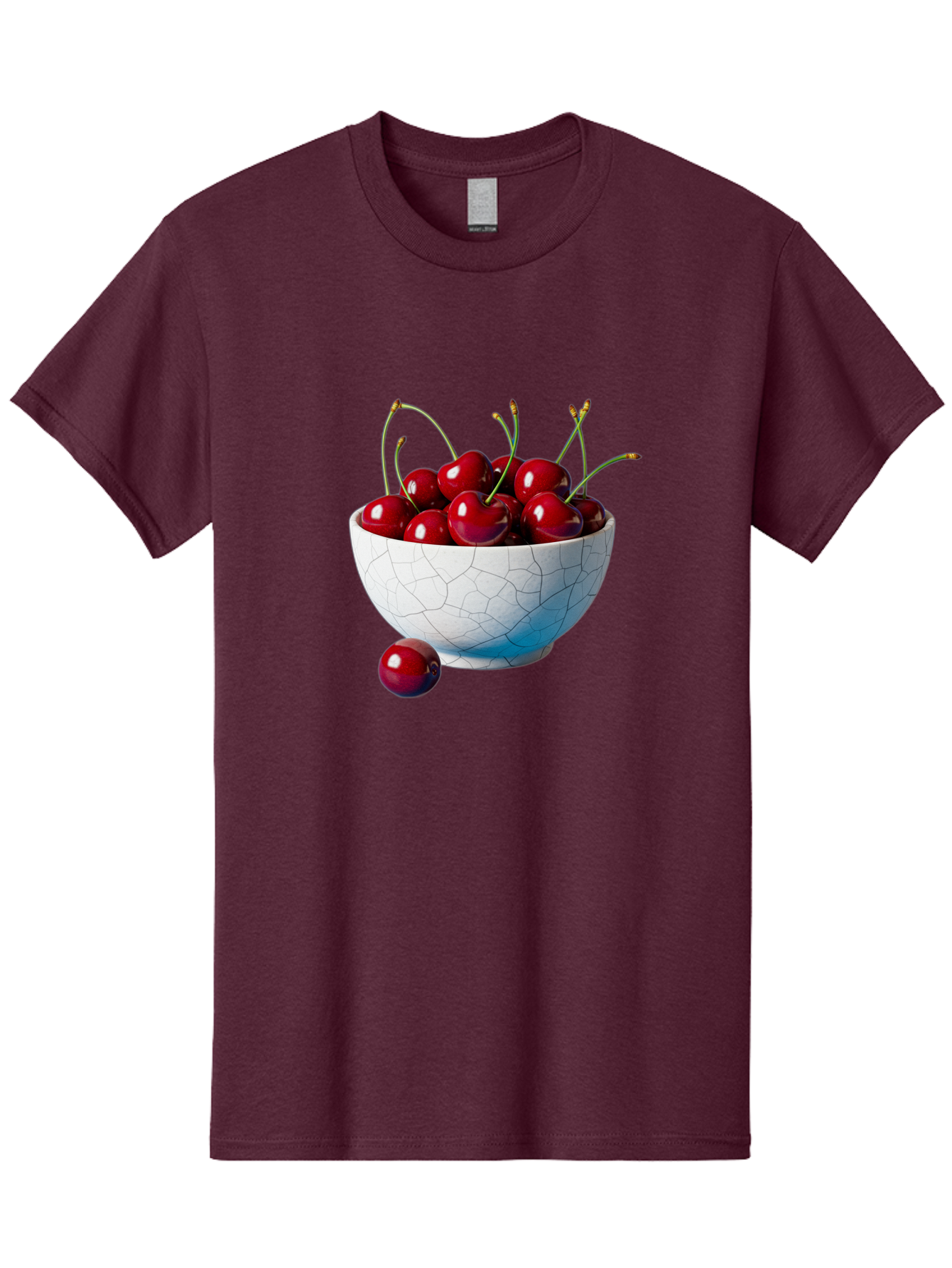 Cherries-In-White-Bowl Men'S Graphic Tee, 100% Cotton, Comfortable Casual Summer Wear, Machine Washable, Vintage Camera, Old Camera, Antique Camera, Black Camera, Classic Photography, Photography Equipment, Nostalgic Device, Film Camera, Bai712