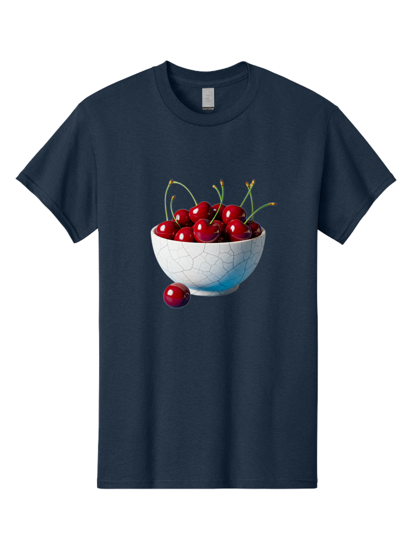 Cherries-In-White-Bowl Men'S Graphic Tee, 100% Cotton, Comfortable Casual Summer Wear, Machine Washable, Vintage Camera, Old Camera, Antique Camera, Black Camera, Classic Photography, Photography Equipment, Nostalgic Device, Film Camera, Bai712