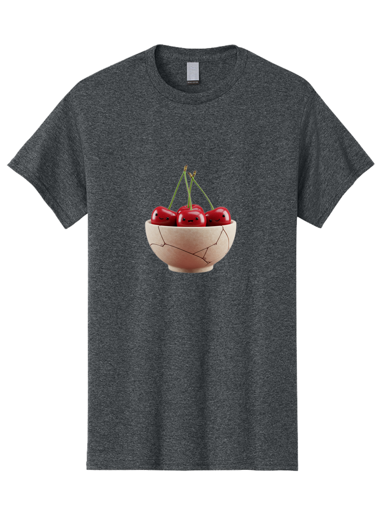 Cherries-With-Faces-In-Broken-Bowl Men'S Graphic Tee, 100% Cotton, Comfortable Casual Summer Wear, Machine Washable, Vintage Camera, Old Camera, Antique Camera, Black Camera, Classic Photography, Photography Equipment, Nostalgic Device, Bai714