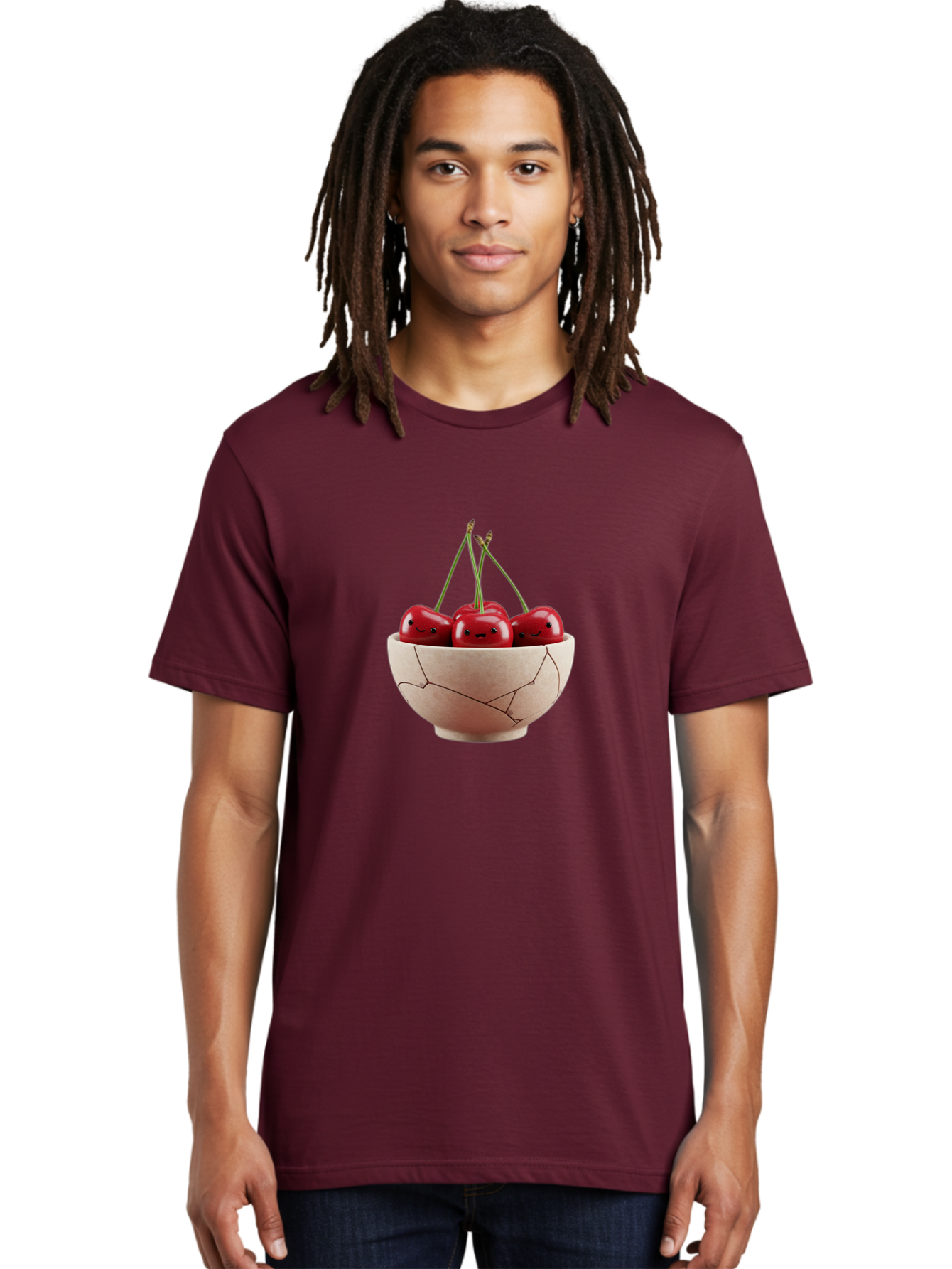 Cherries-With-Faces-In-Broken-Bowl Men'S Graphic Tee, 100% Cotton, Comfortable Casual Summer Wear, Machine Washable, Vintage Camera, Old Camera, Antique Camera, Black Camera, Classic Photography, Photography Equipment, Nostalgic Device, Bai714