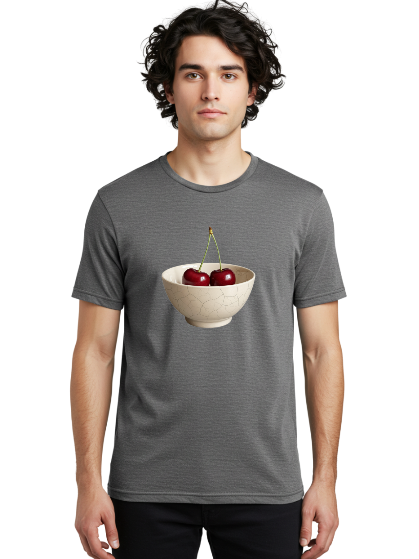 Cherries Men'S Graphic Tee, 100% Cotton, Comfortable Casual Summer Wear, Machine Washable, Vintage Camera, Old Camera, Antique Camera, Black Camera, Classic Photography, Photography Equipment, Nostalgic Device, Film Camera, Camera Art Bai716