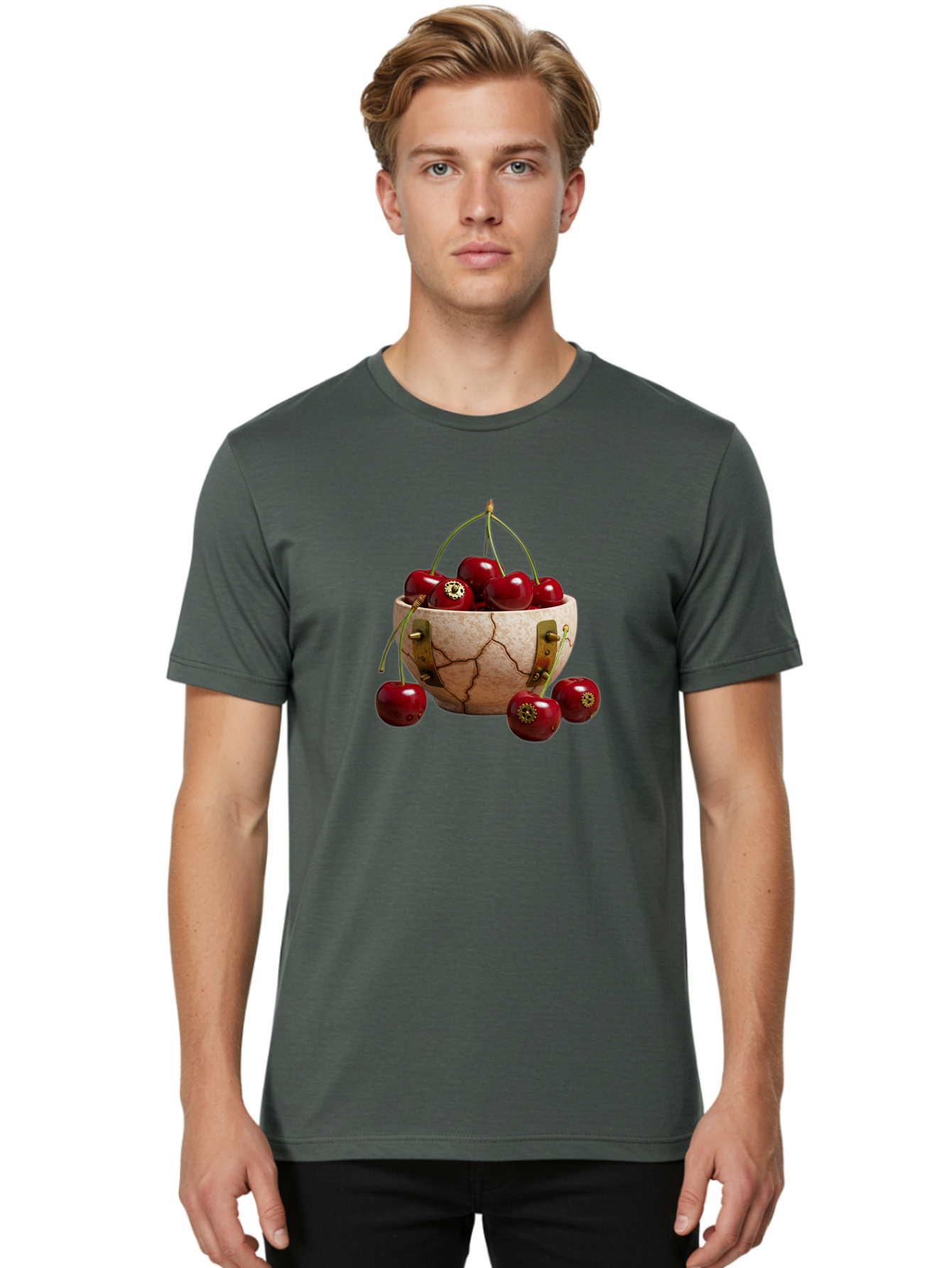 Cherry-Basket Men'S Graphic Tee, 100% Cotton, Comfortable Casual Summer Wear, Machine Washable, Vintage Camera, Old Camera, Antique Camera, Black Camera, Classic Photography, Photography Equipment, Nostalgic Device, Film Camera, Camera Art Bai717