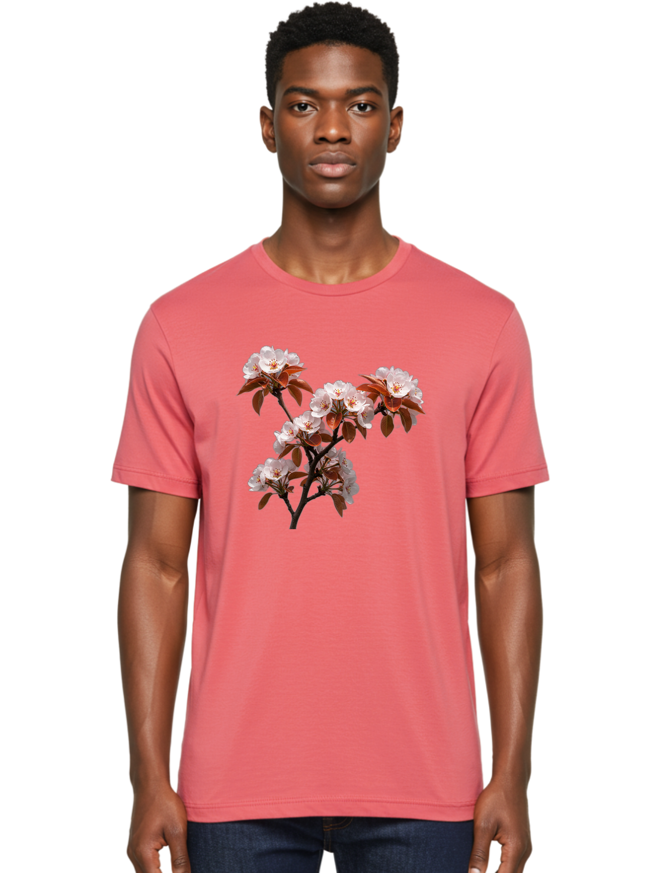Cherry-Blossom-Branch Men'S Graphic Tee, 100% Cotton, Comfortable Casual Summer Wear, Machine Washable, Vintage Camera, Old Camera, Antique Camera, Black Camera, Classic Photography, Photography Equipment, Nostalgic Device, Film Camera, Bai718