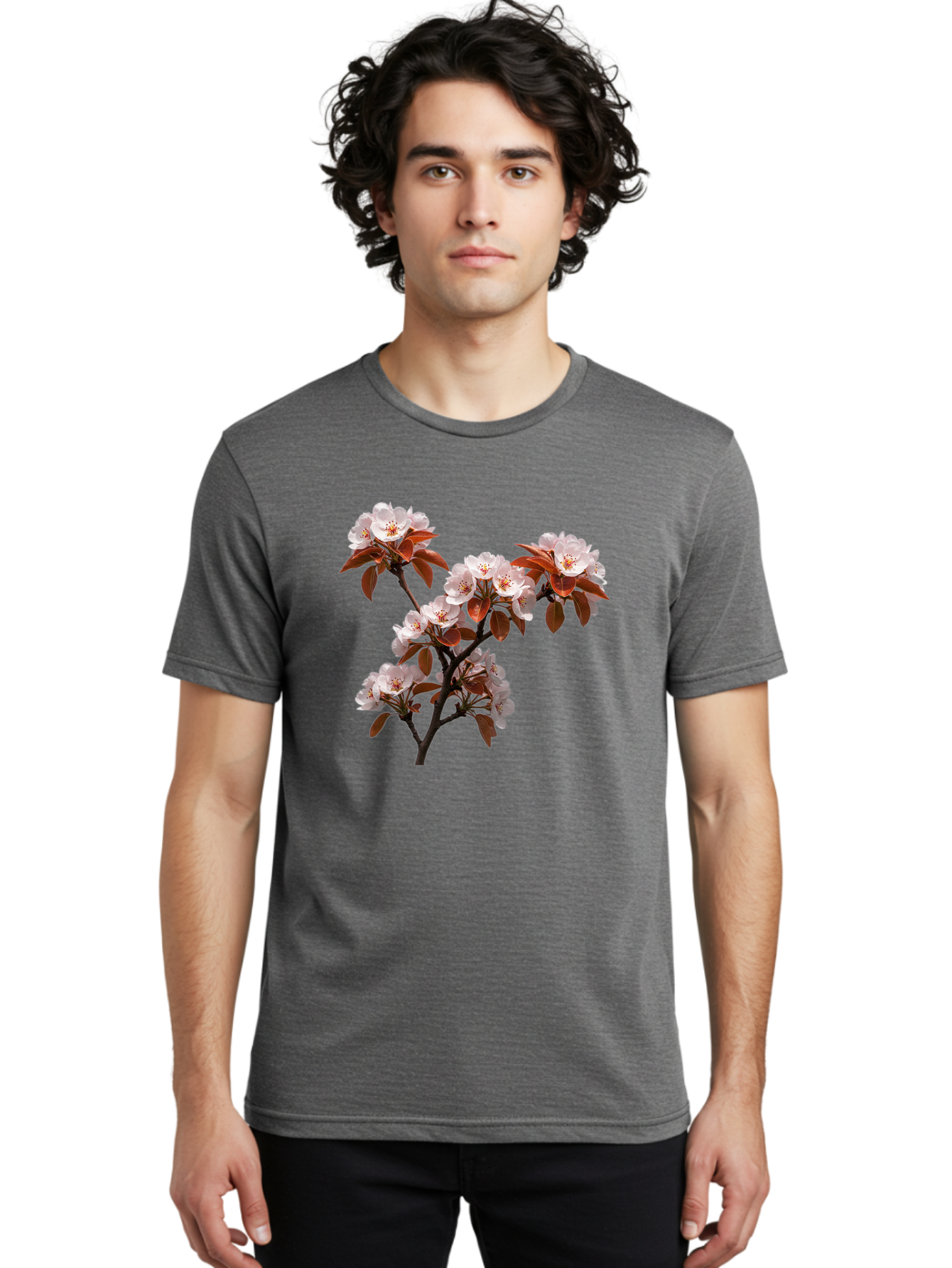 Cherry-Blossom-Branch Men'S Graphic Tee, 100% Cotton, Comfortable Casual Summer Wear, Machine Washable, Vintage Camera, Old Camera, Antique Camera, Black Camera, Classic Photography, Photography Equipment, Nostalgic Device, Film Camera, Bai718