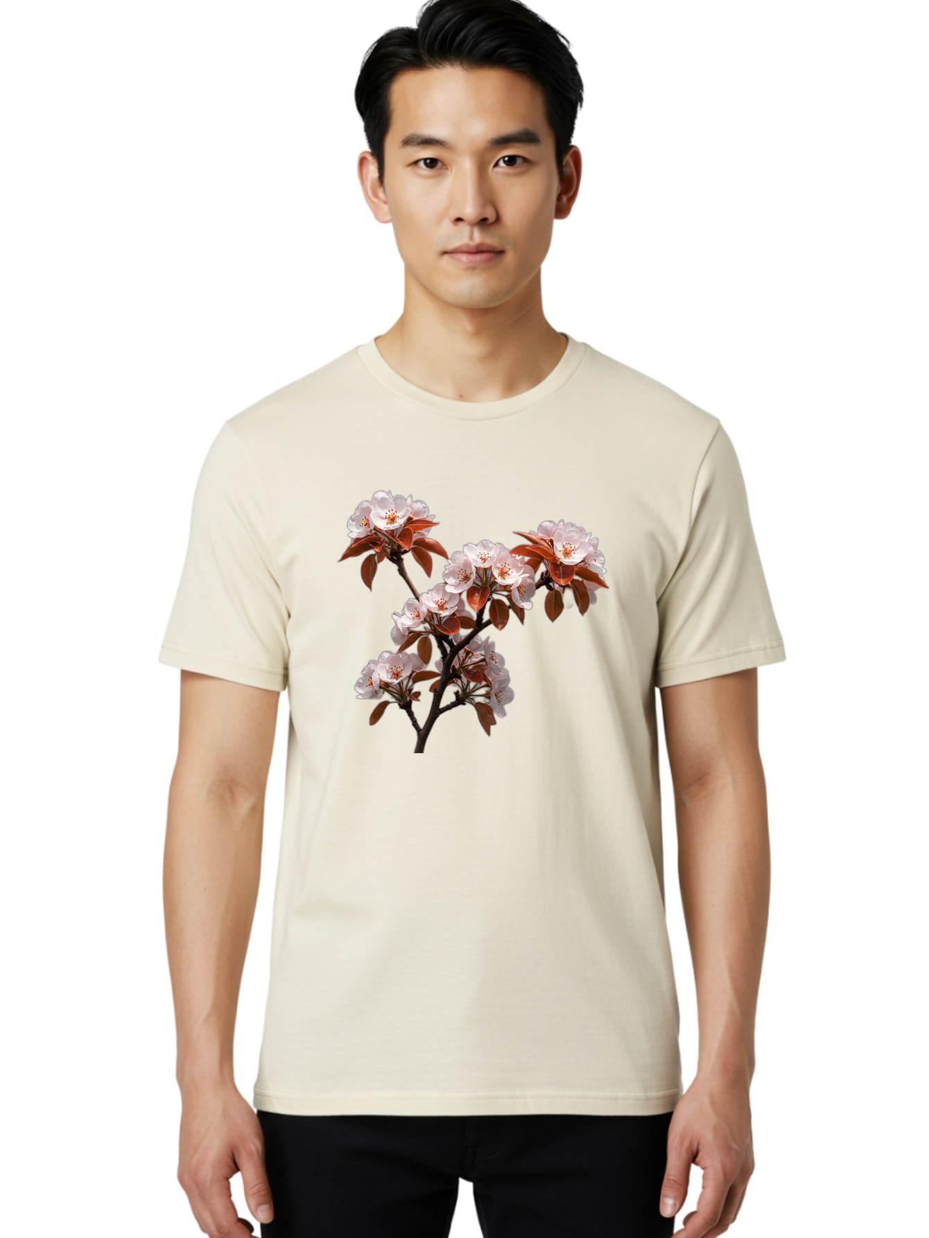 Cherry-Blossom-Branch Men'S Graphic Tee, 100% Cotton, Comfortable Casual Summer Wear, Machine Washable, Vintage Camera, Old Camera, Antique Camera, Black Camera, Classic Photography, Photography Equipment, Nostalgic Device, Film Camera, Bai718