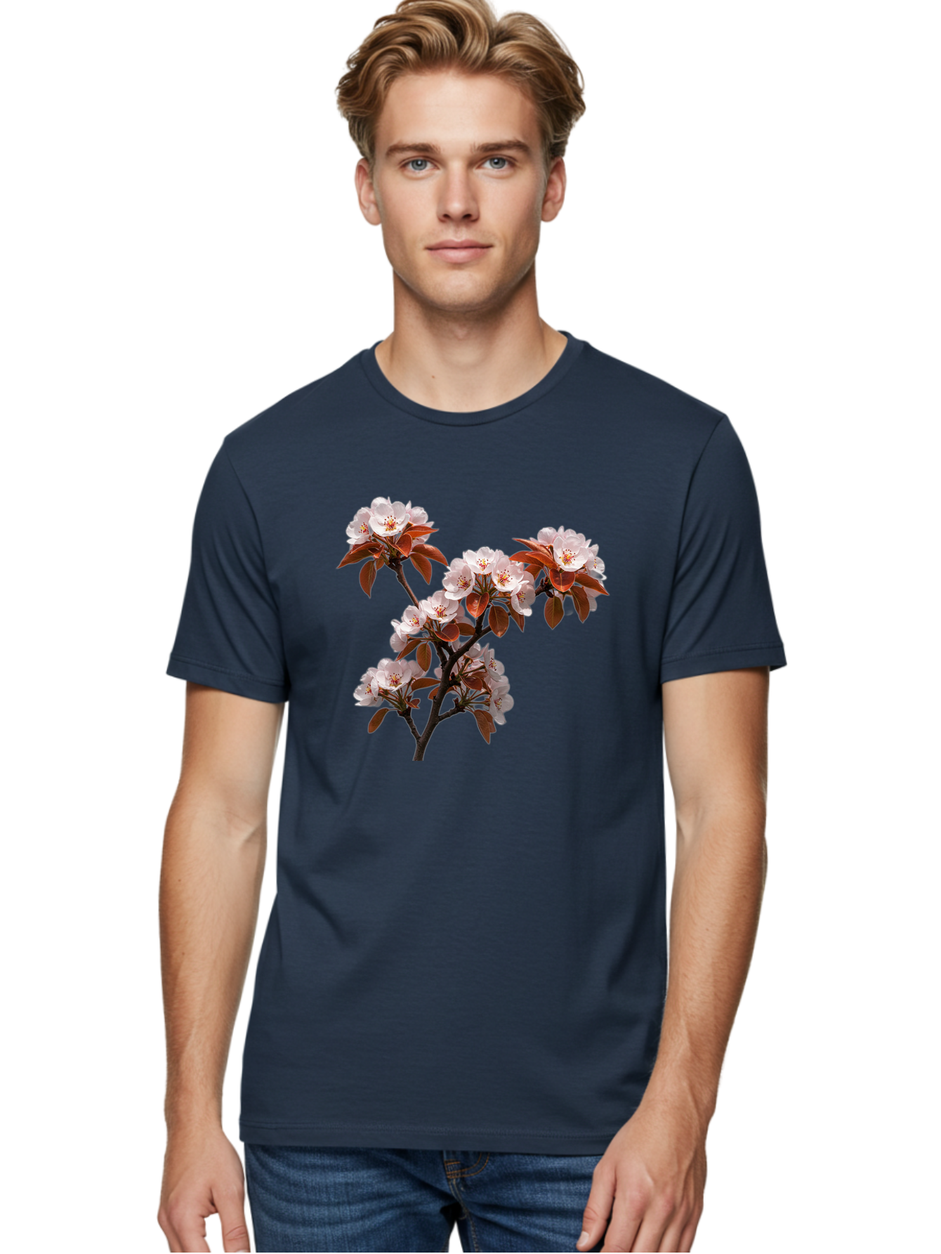 Cherry-Blossom-Branch Men'S Graphic Tee, 100% Cotton, Comfortable Casual Summer Wear, Machine Washable, Vintage Camera, Old Camera, Antique Camera, Black Camera, Classic Photography, Photography Equipment, Nostalgic Device, Film Camera, Bai718