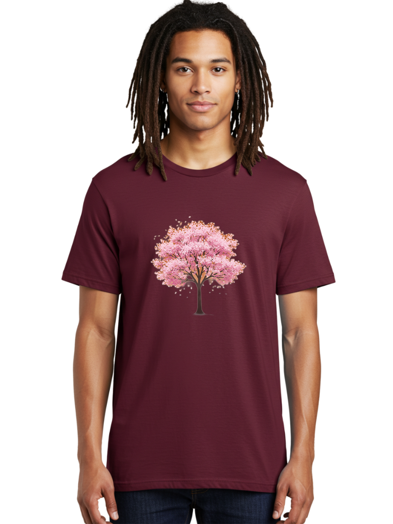 Cherry-Blossom-Tree-2 Men'S Graphic Tee, 100% Cotton, Comfortable Casual Summer Wear, Machine Washable, Vintage Camera, Old Camera, Antique Camera, Black Camera, Classic Photography, Photography Equipment, Nostalgic Device, Film Camera, Bai720