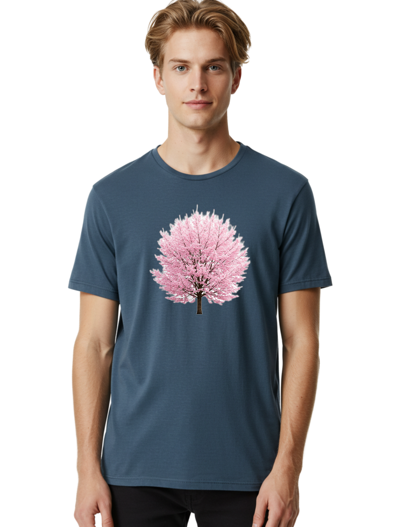 Cherry-Blossom-Tree Men'S Graphic Tee, 100% Cotton, Comfortable Casual Summer Wear, Machine Washable, Vintage Camera, Old Camera, Antique Camera, Black Camera, Classic Photography, Photography Equipment, Nostalgic Device, Film Camera, Bai721
