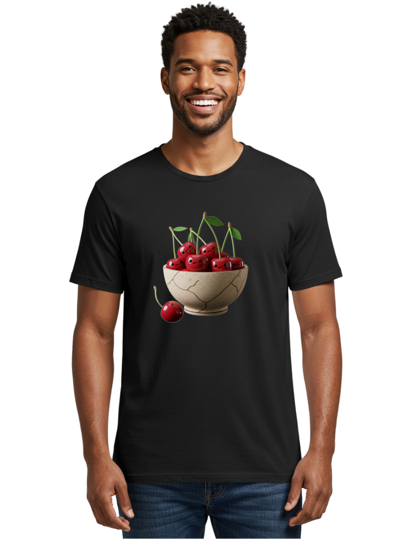 Cherry-Bowl Men'S Graphic Tee, 100% Cotton, Comfortable Casual Summer Wear, Machine Washable, Vintage Camera, Old Camera, Antique Camera, Black Camera, Classic Photography, Photography Equipment, Nostalgic Device, Film Camera, Camera Art Bai722