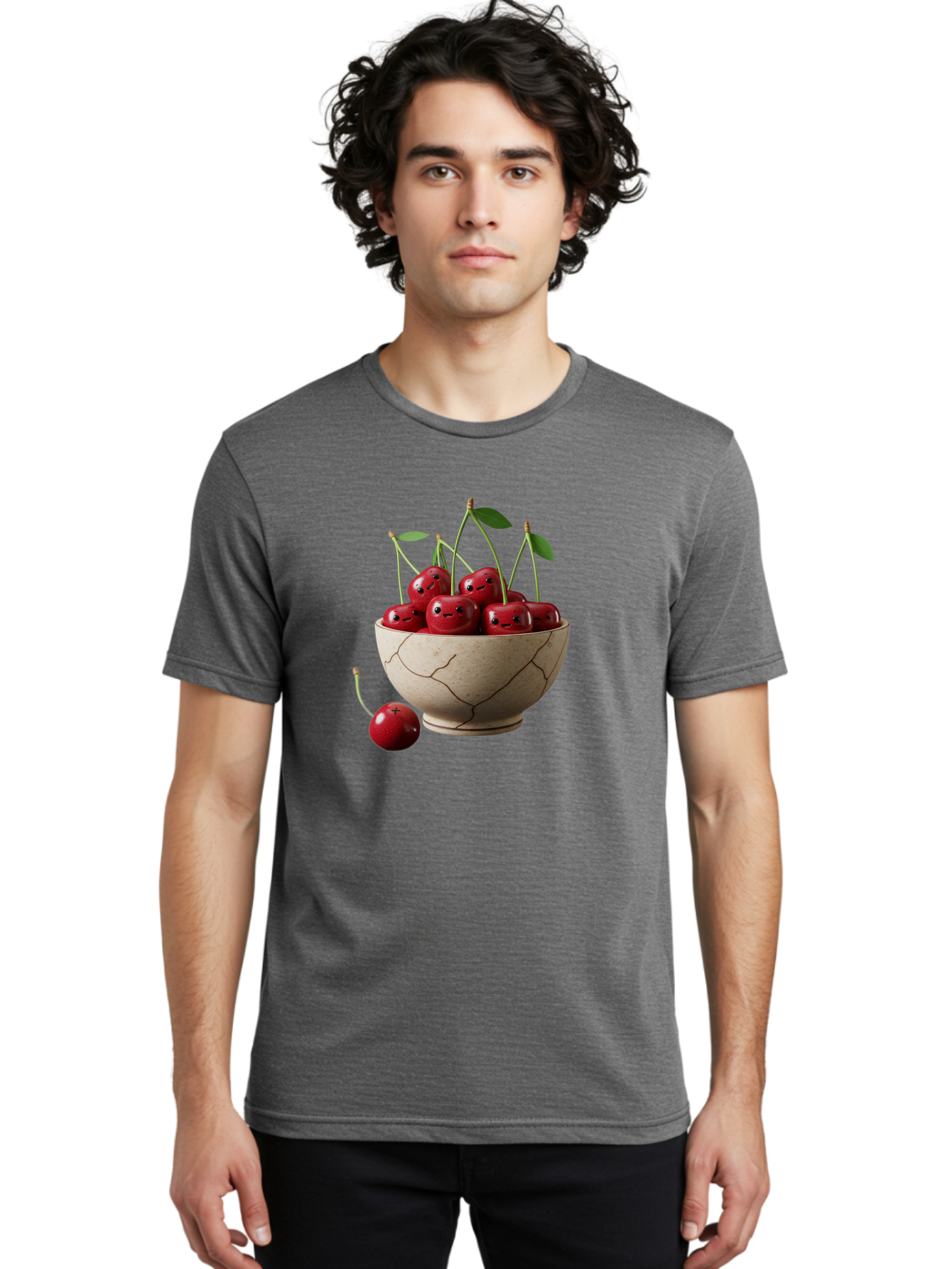 Cherry-Bowl Men'S Graphic Tee, 100% Cotton, Comfortable Casual Summer Wear, Machine Washable, Vintage Camera, Old Camera, Antique Camera, Black Camera, Classic Photography, Photography Equipment, Nostalgic Device, Film Camera, Camera Art Bai722