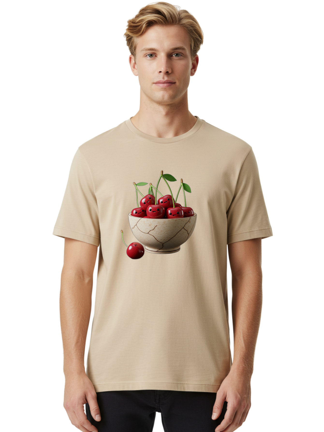 Cherry-Bowl Men'S Graphic Tee, 100% Cotton, Comfortable Casual Summer Wear, Machine Washable, Vintage Camera, Old Camera, Antique Camera, Black Camera, Classic Photography, Photography Equipment, Nostalgic Device, Film Camera, Camera Art Bai722