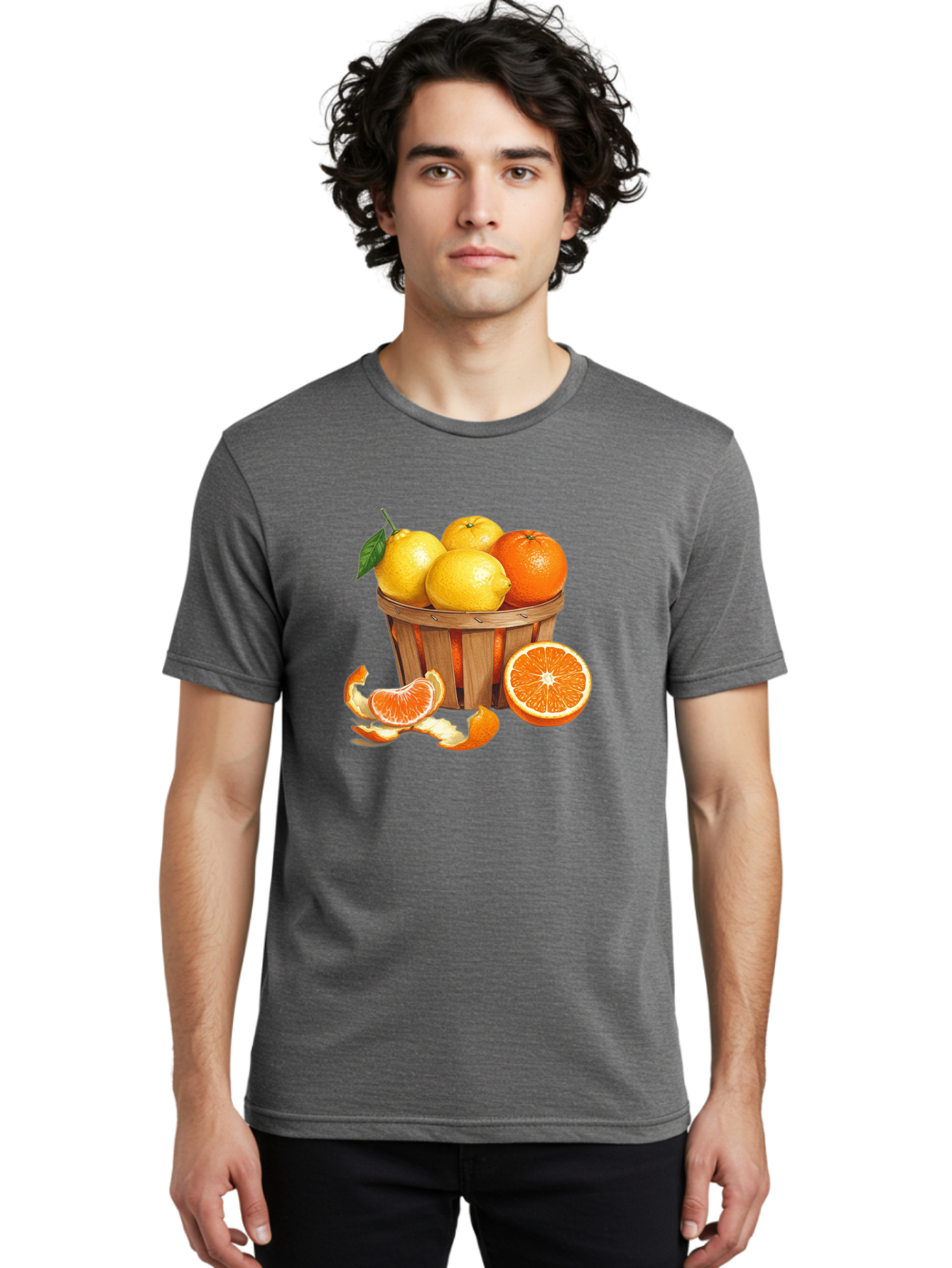 Citrus-Fruits-In-Basket Men'S Graphic Tee, 100% Cotton, Comfortable Casual Summer Wear, Machine Washable, Vintage Camera, Old Camera, Antique Camera, Black Camera, Classic Photography, Photography Equipment, Nostalgic Device, Film Camera, Bai724